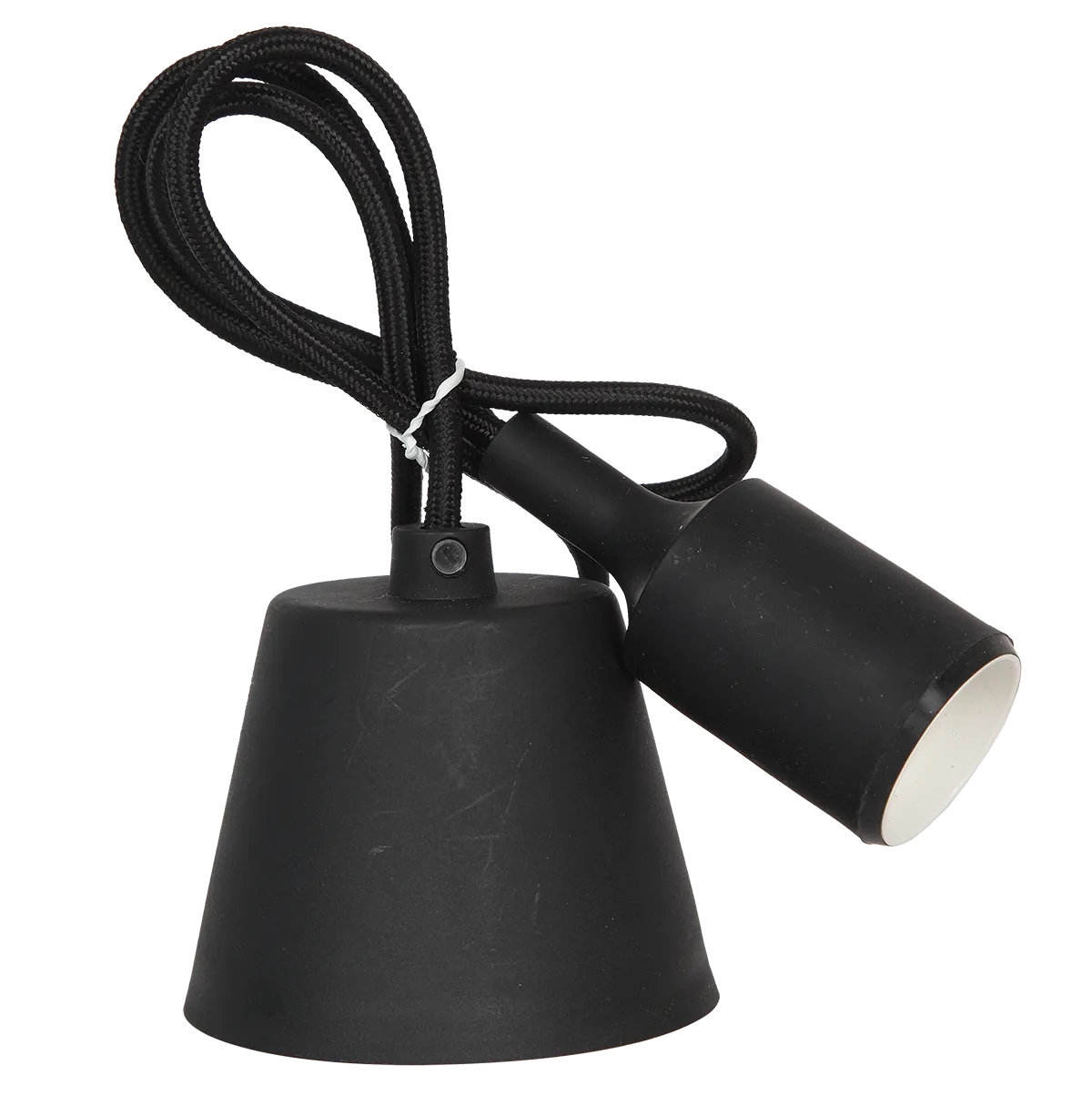 картинка Патрон Е27 силиконовый со шнуром 1м черный IN HOME