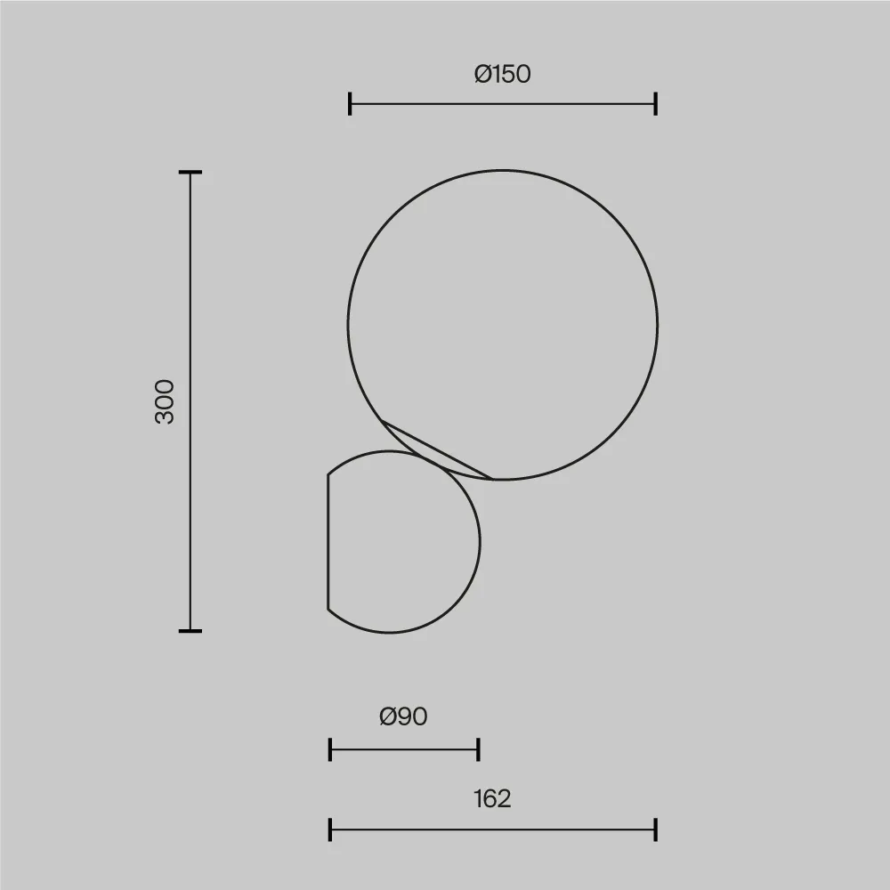 картинка Настенный светильник (бра) Maytoni MOD048WL-01G