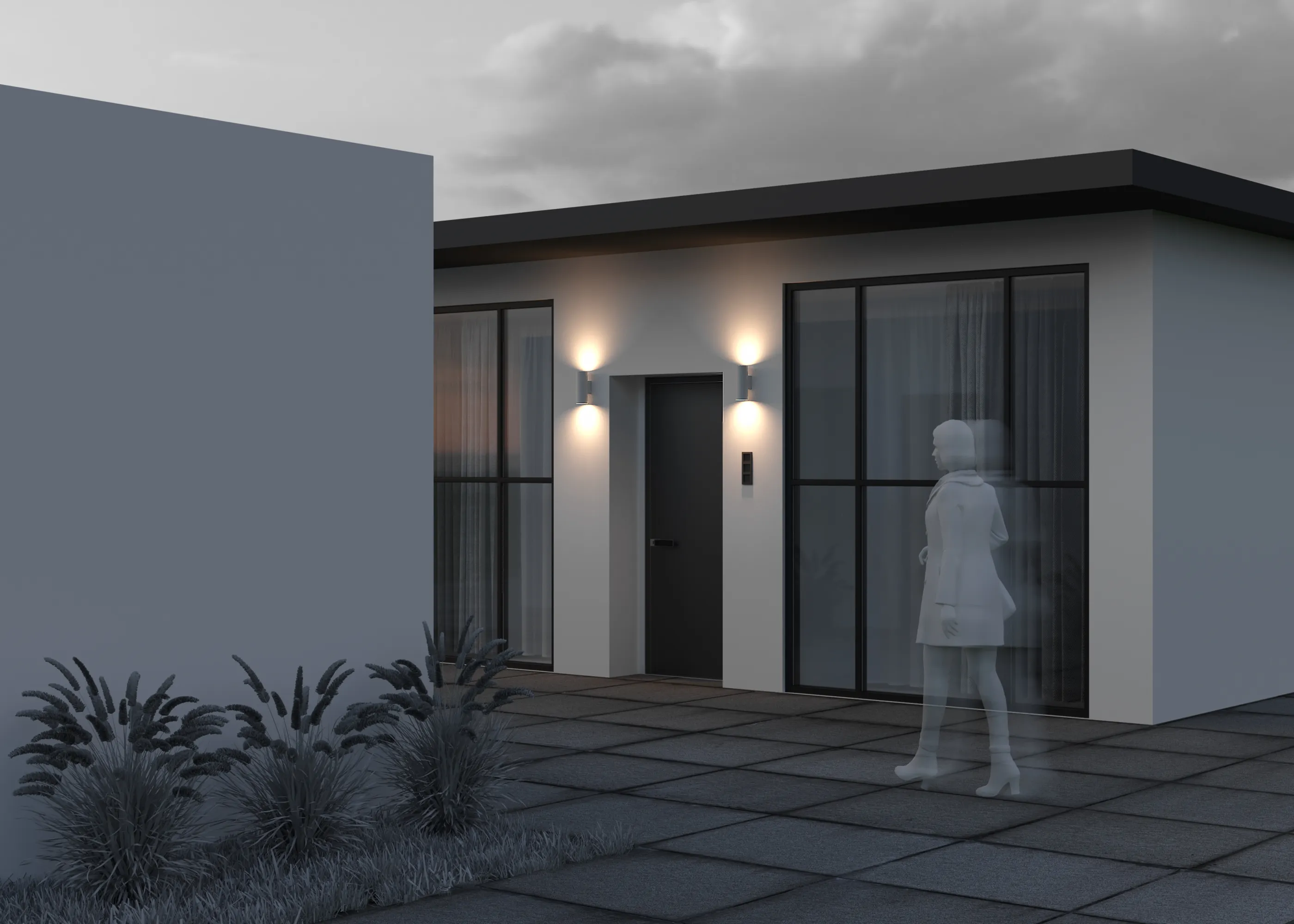 картинка Настенный светильник (бра) Outdoor O303WL-L24W3K