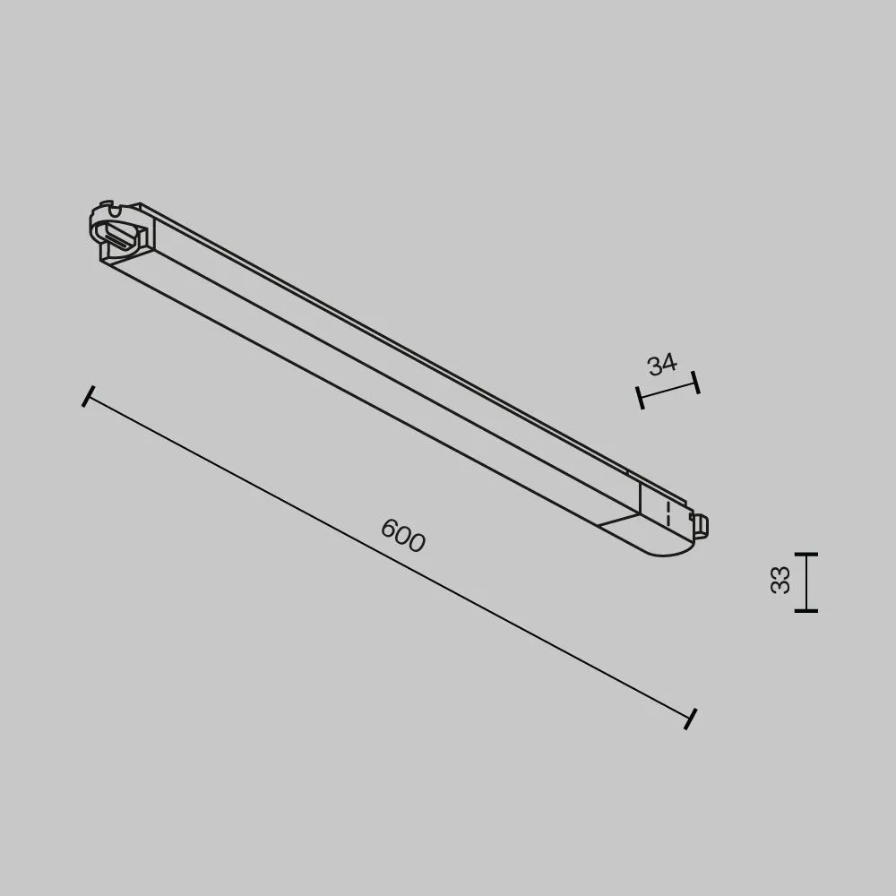 картинка Трековый светильник Technical TR000-1-24W3K-B