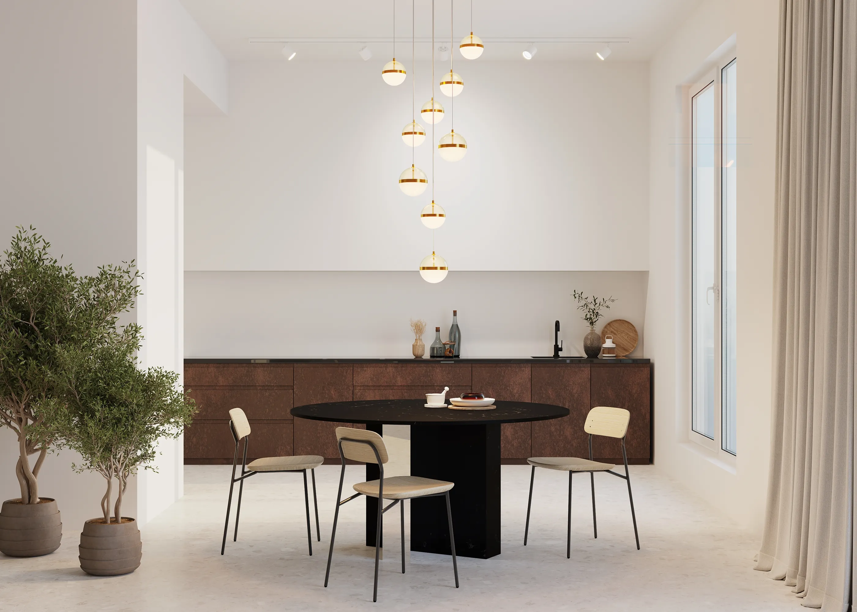 картинка Подвесной светильник Maytoni MOD295PL-L120BBS3K