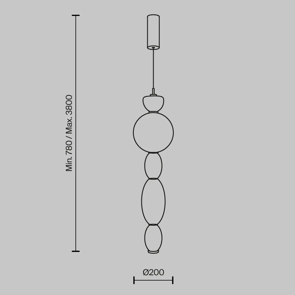 картинка Подвесной светильник Maytoni MOD297PL-L17BS3K
