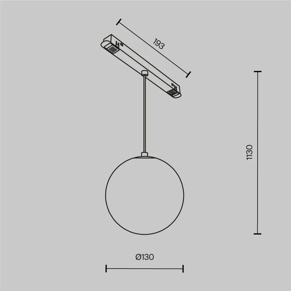 картинка Трековый подвесной светильник Technical TR039-4-5W3K-WW-DS