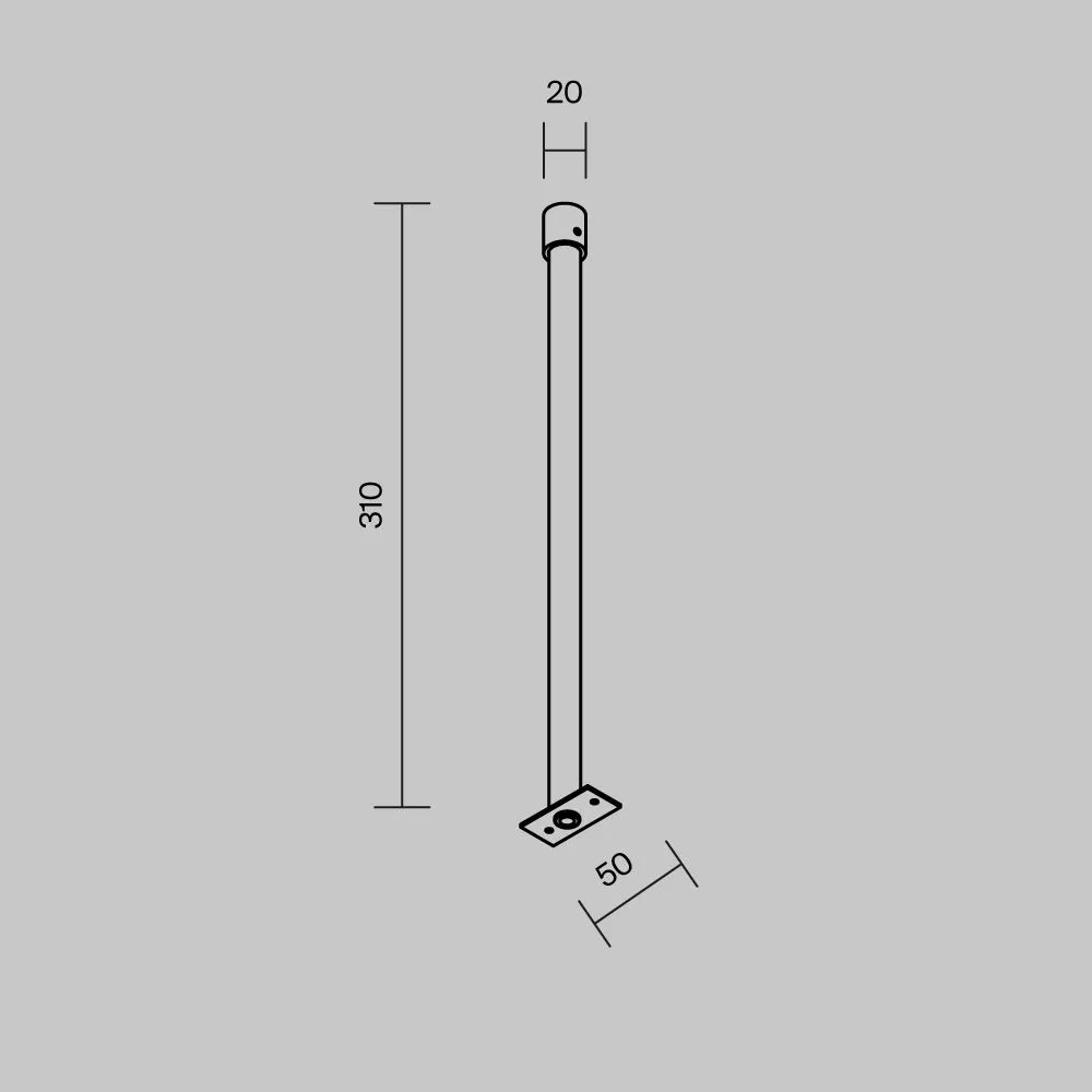 картинка Комплектующие для уличной трековой системы Outdoor O-TR001-HL-B300