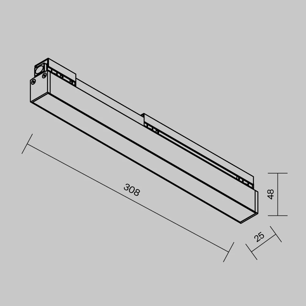 картинка Уличный трековый светильник Outdoor O-TR02-1-S-12WB3K
