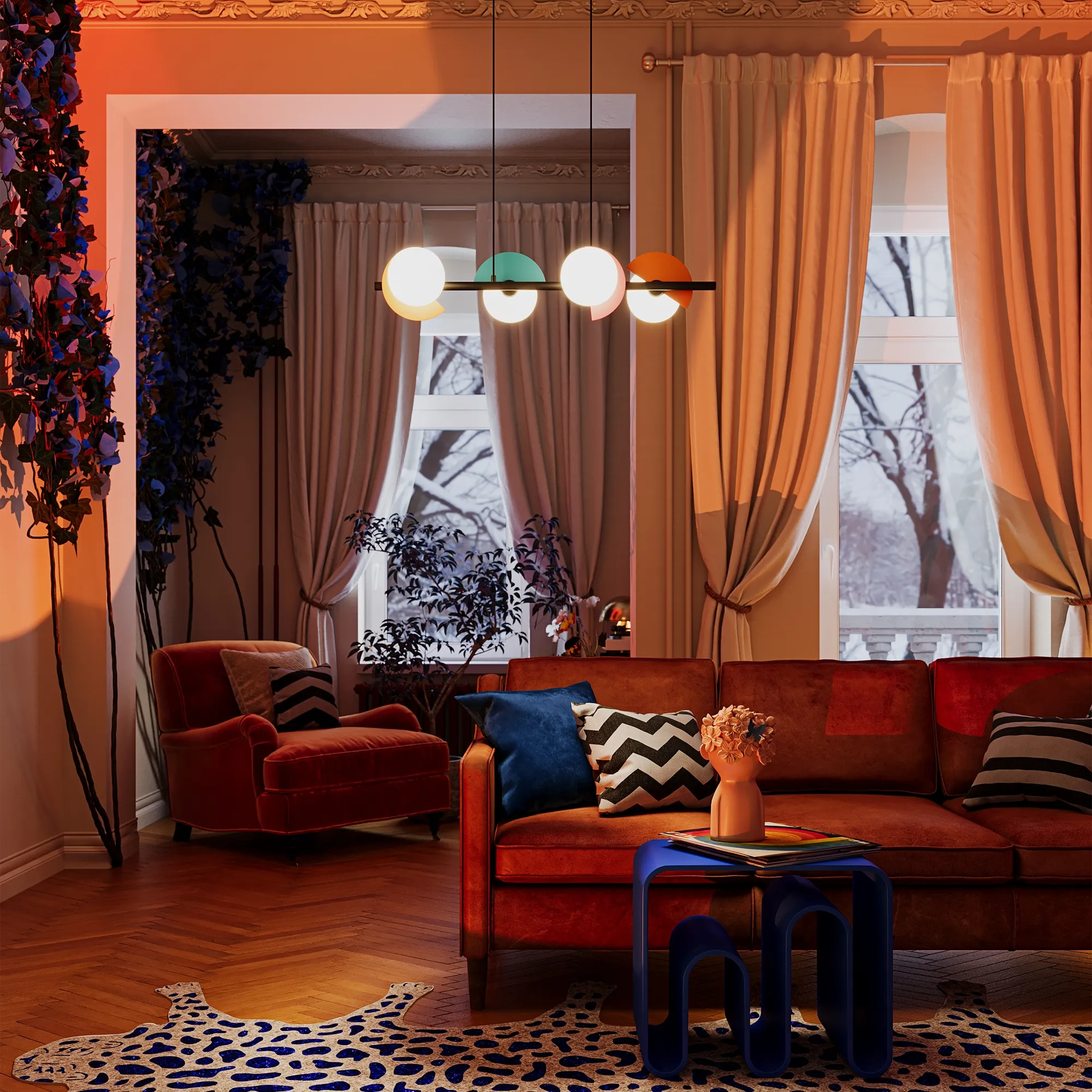 картинка Подвесной светильник Freya FR5391PL-04CFL