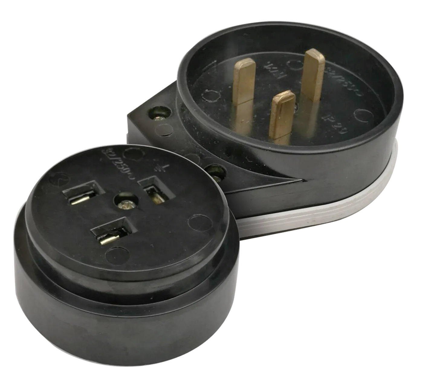 картинка Разъем печной РШ/ВШ карболитовый 32А 250В черный 9114 IN HOME