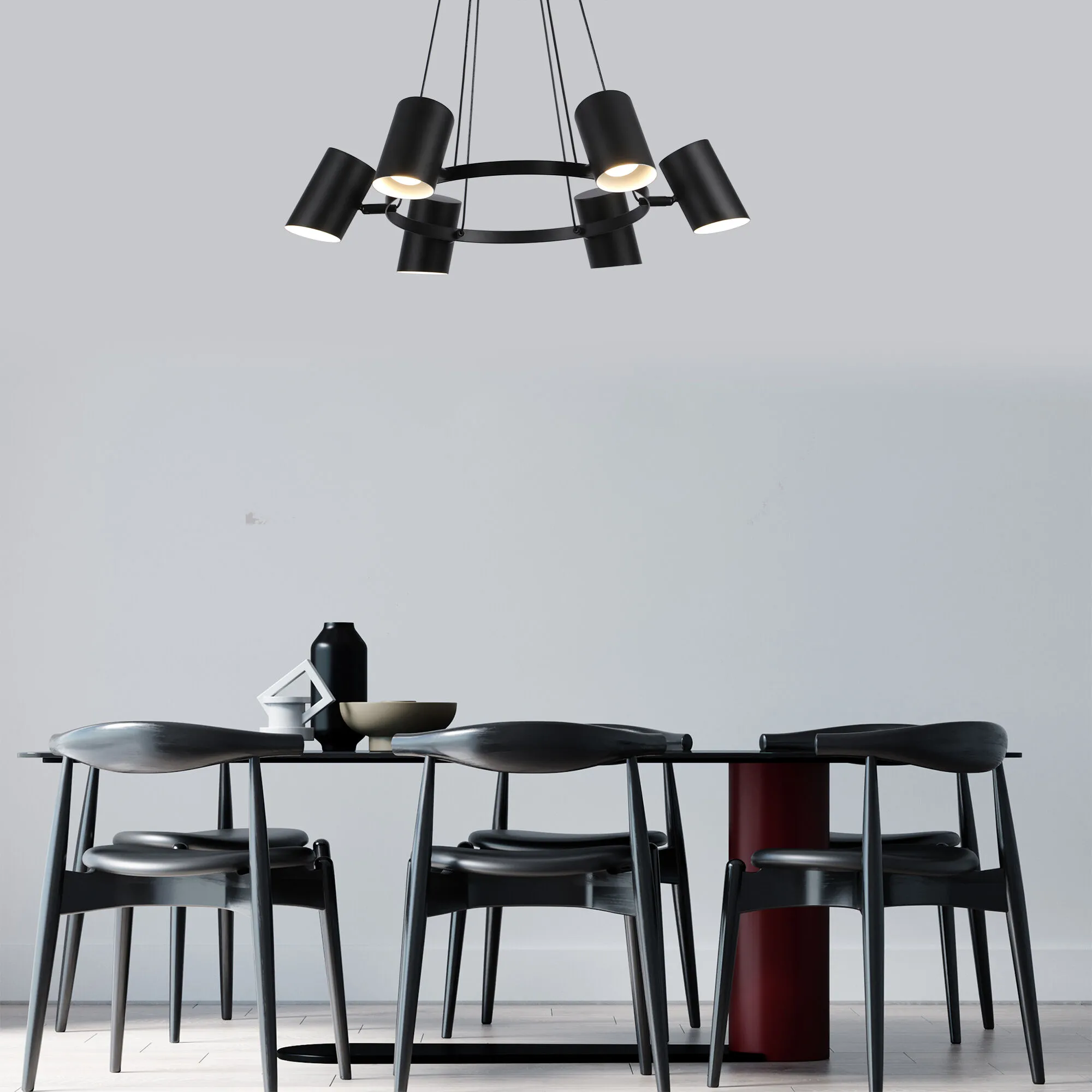 картинка Умный подвесной светильник 70147/6 черный Smart