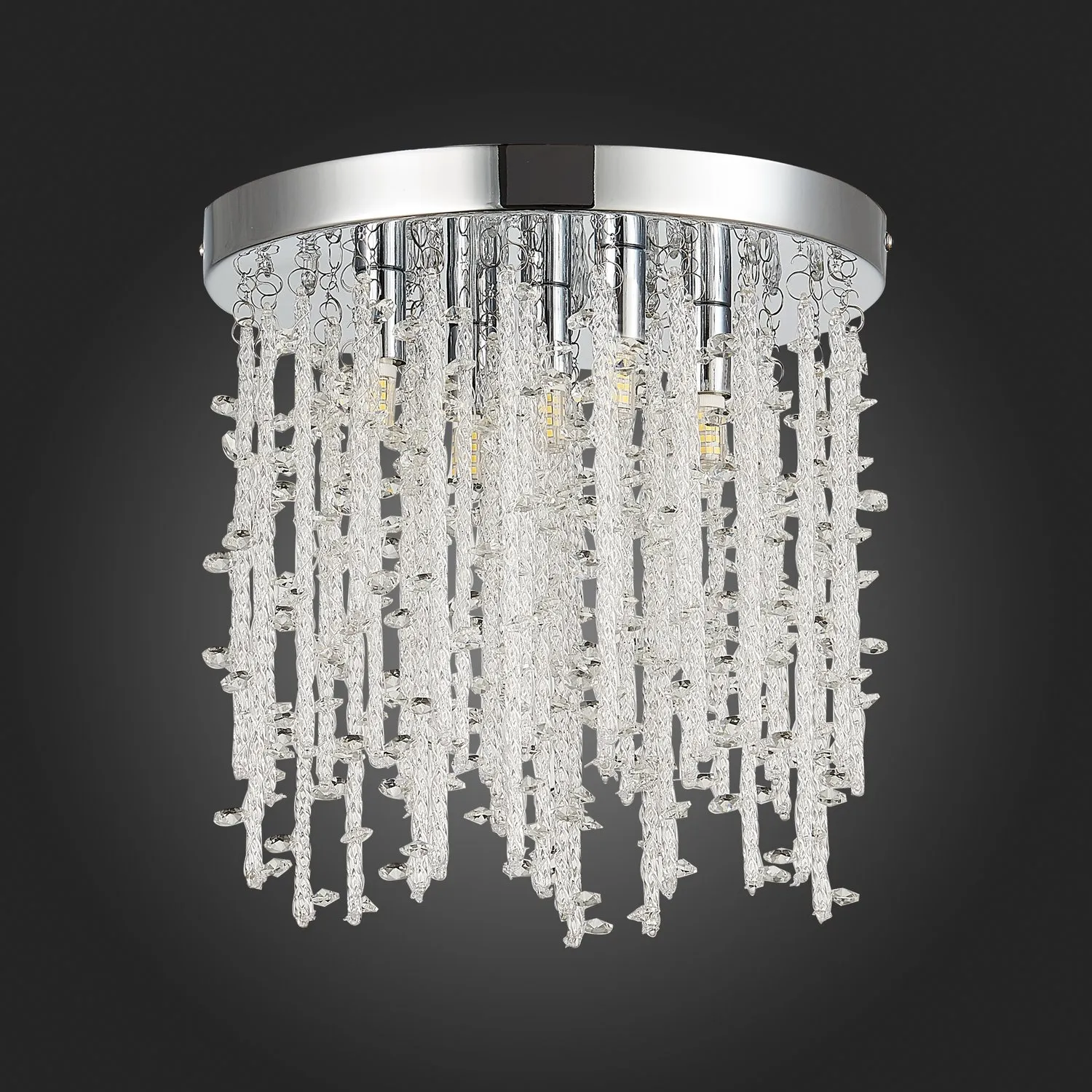 картинка SLE103302-05 Светильник потолочный Хром/Прозрачный G9 LED 5*3W