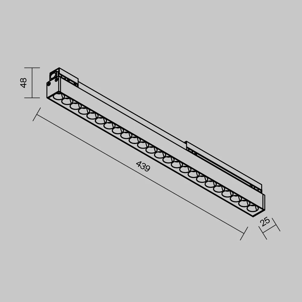 картинка Уличный трековый светильник Outdoor O-TR02-2-S-24WB4K