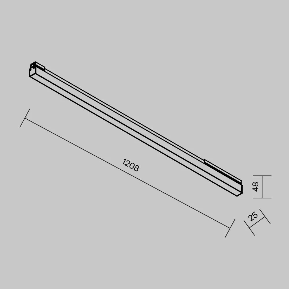 картинка Уличный трековый светильник Outdoor O-TR02-1-S-30WB3K