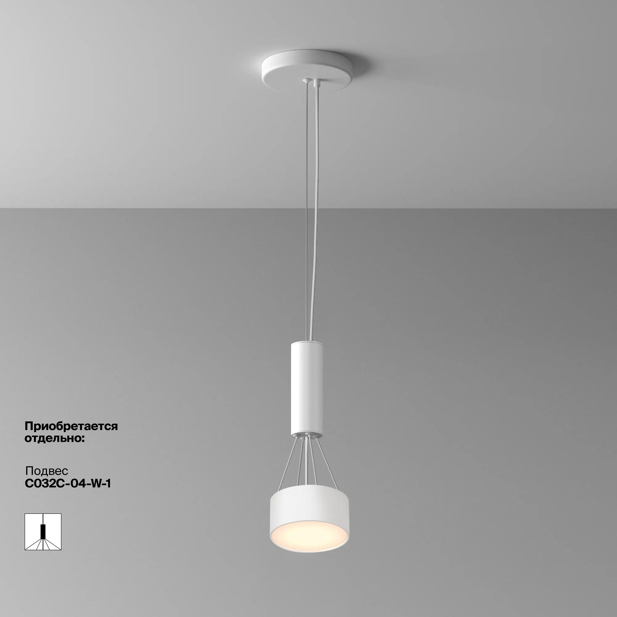 картинка Потолочный светильник Technical C032CL-12W3K-RD-W