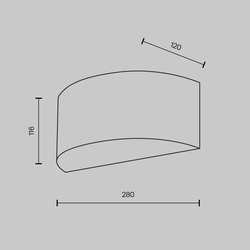 картинка Настенный светильник (бра) Maytoni MOD096WL-01CH