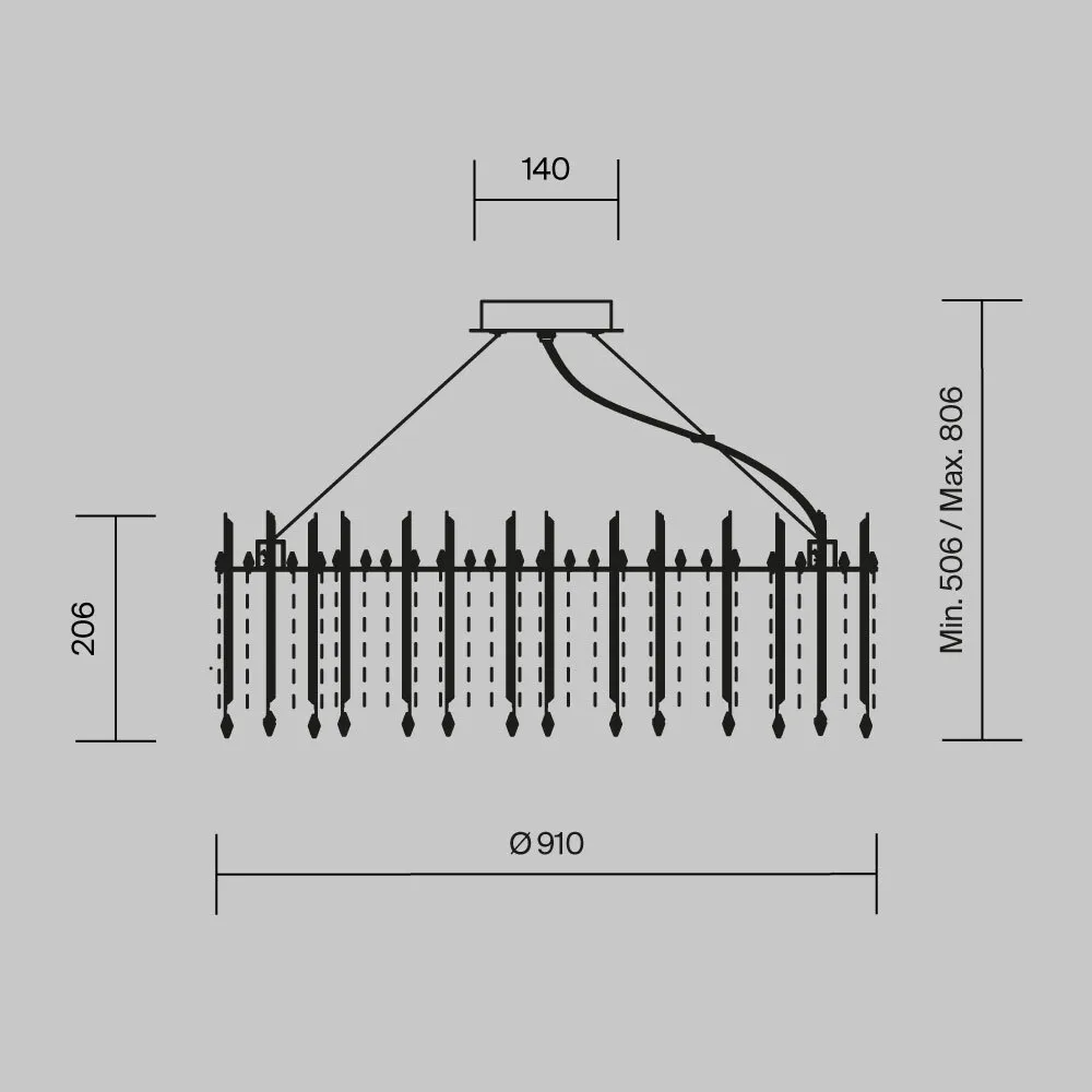 картинка Подвесной светильник Maytoni MOD036PL-18N