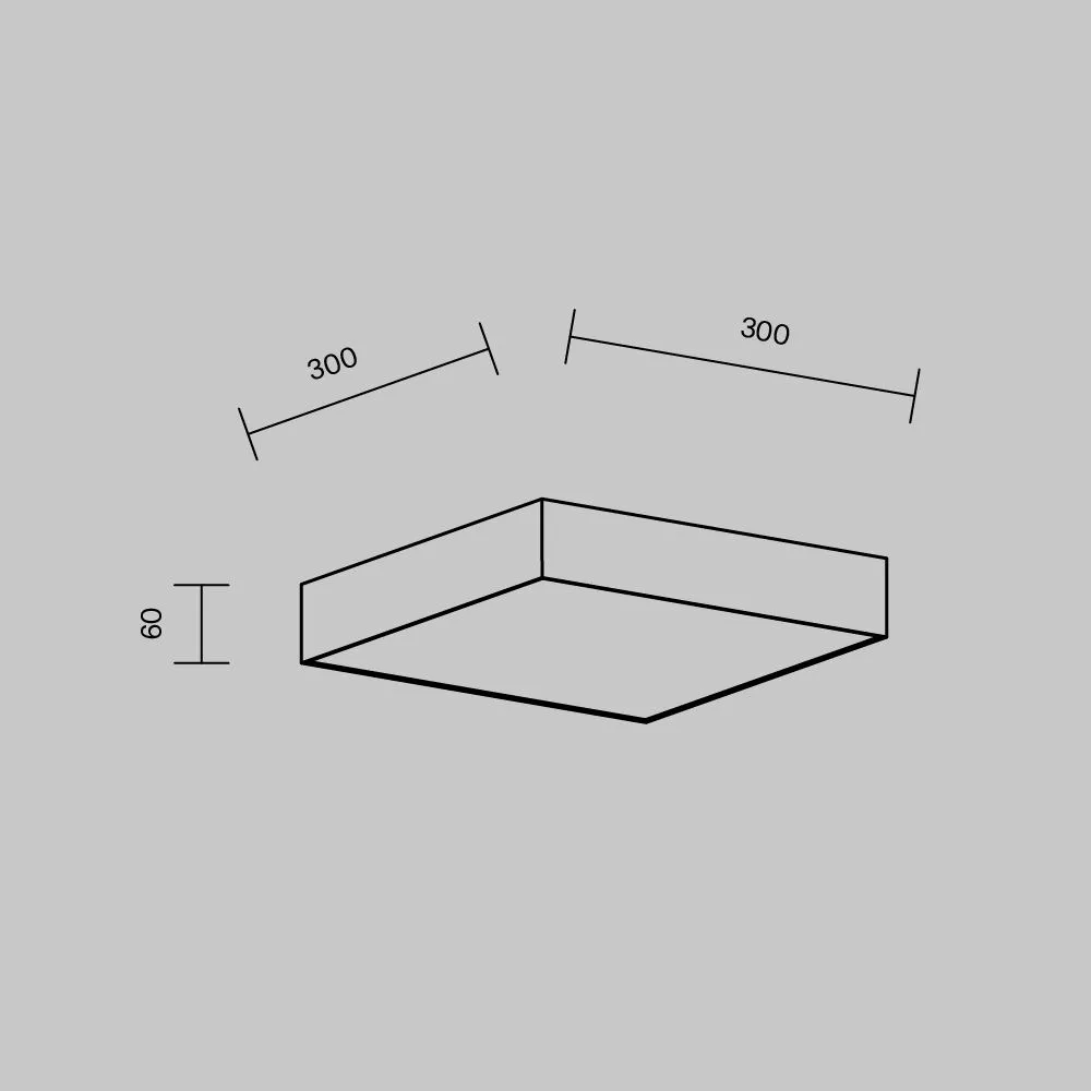 картинка Потолочный светильник Technical C032CL-36W3K-SQ-B