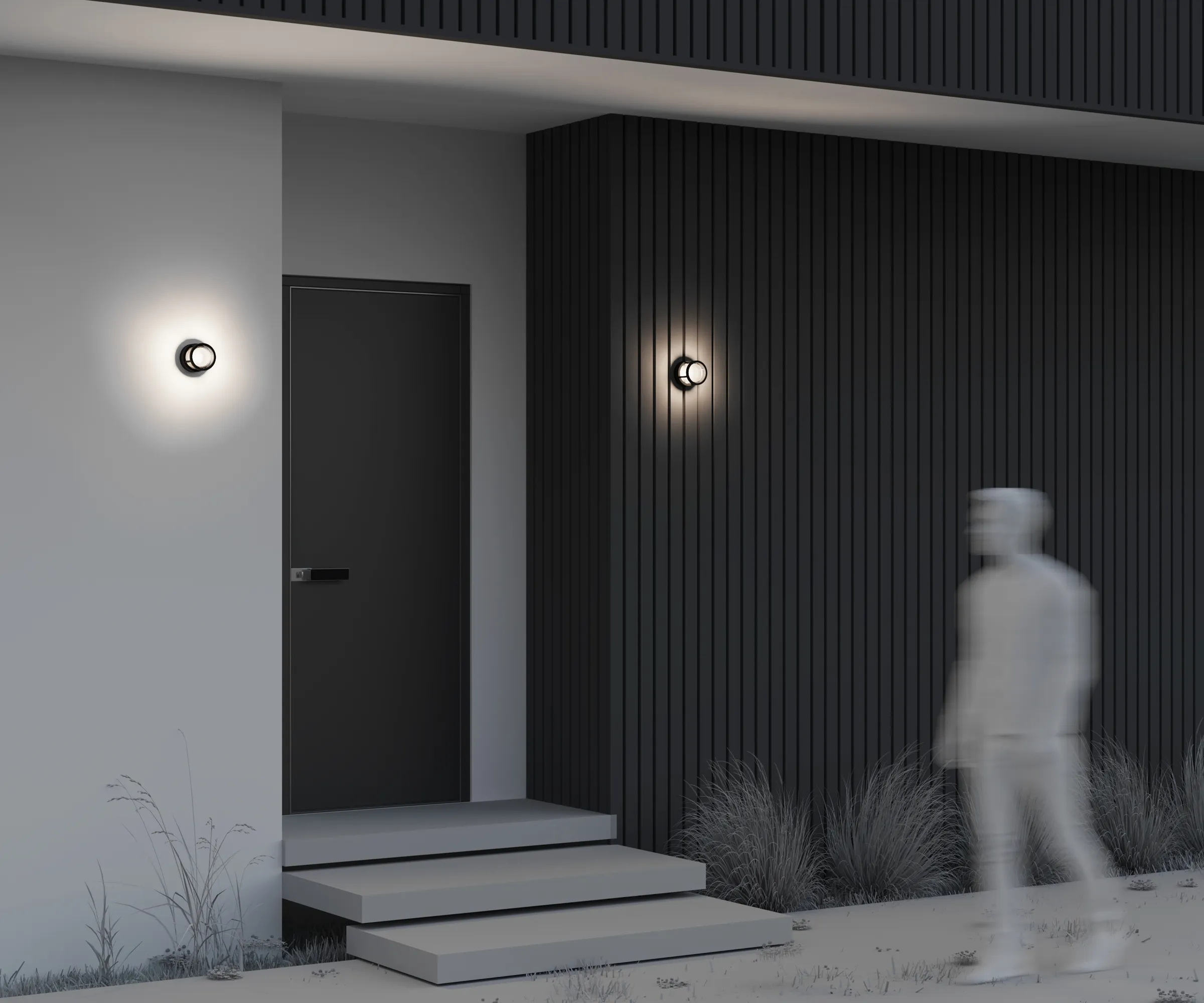 картинка Настенный светильник (бра) Outdoor O011WL-L6B