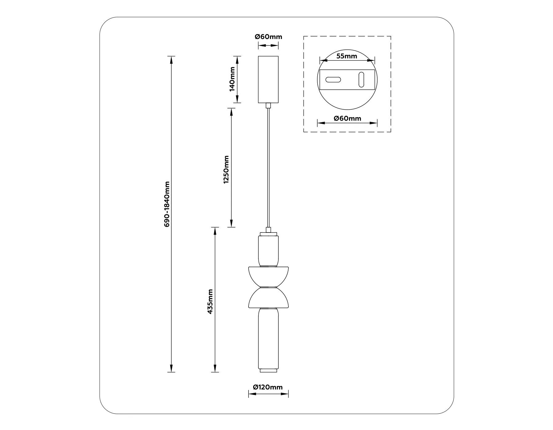 картинка Подвесной светодиодный светильник