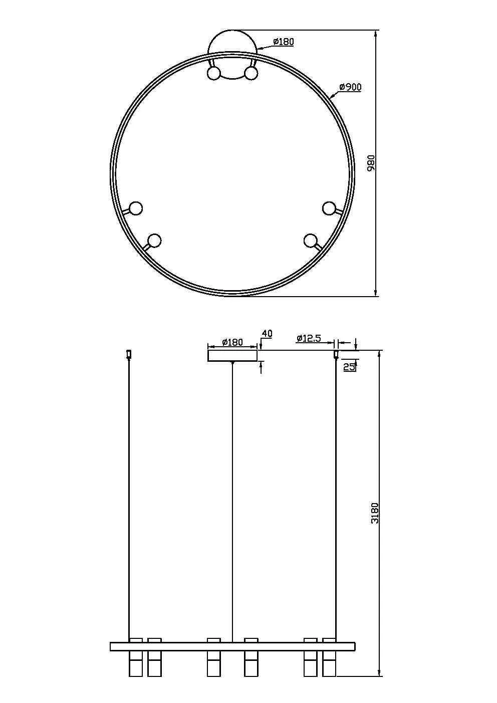 картинка Подвесной светильник Maytoni MOD102PL-L42WK