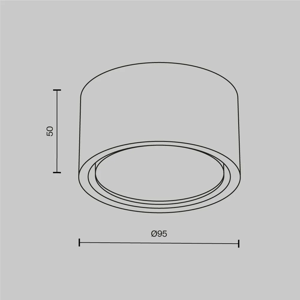 картинка Потолочный светильник Technical C001CL-GX53-W