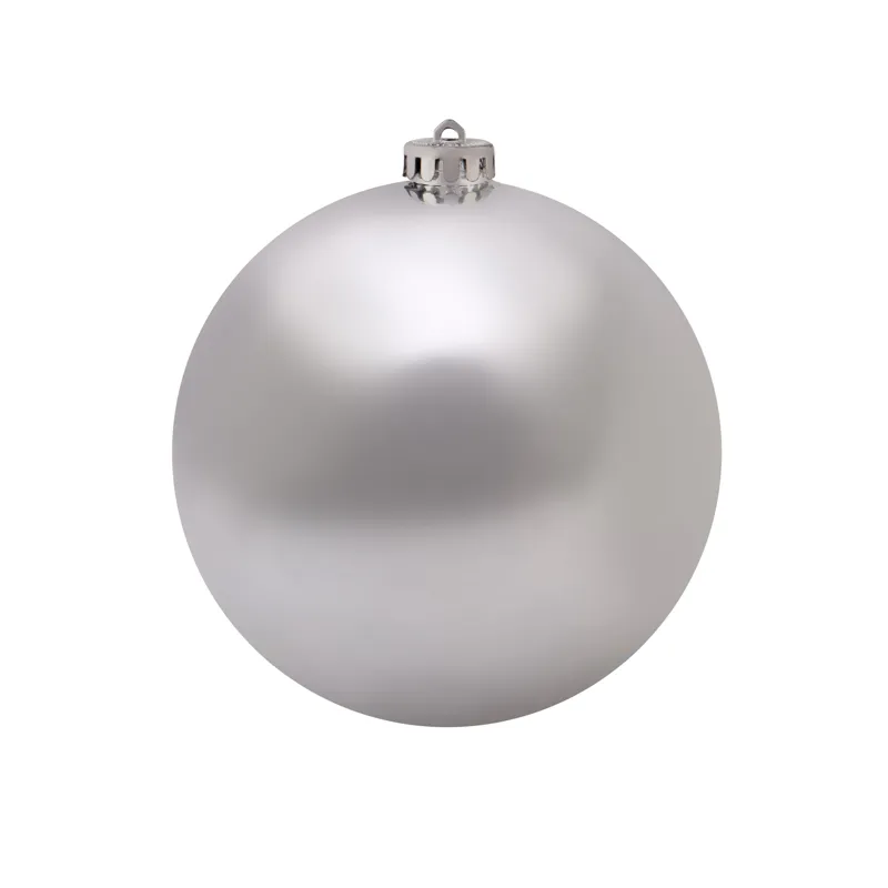 картинка Елочная фигура Шар 15 см, цвет серебряный глянцевый