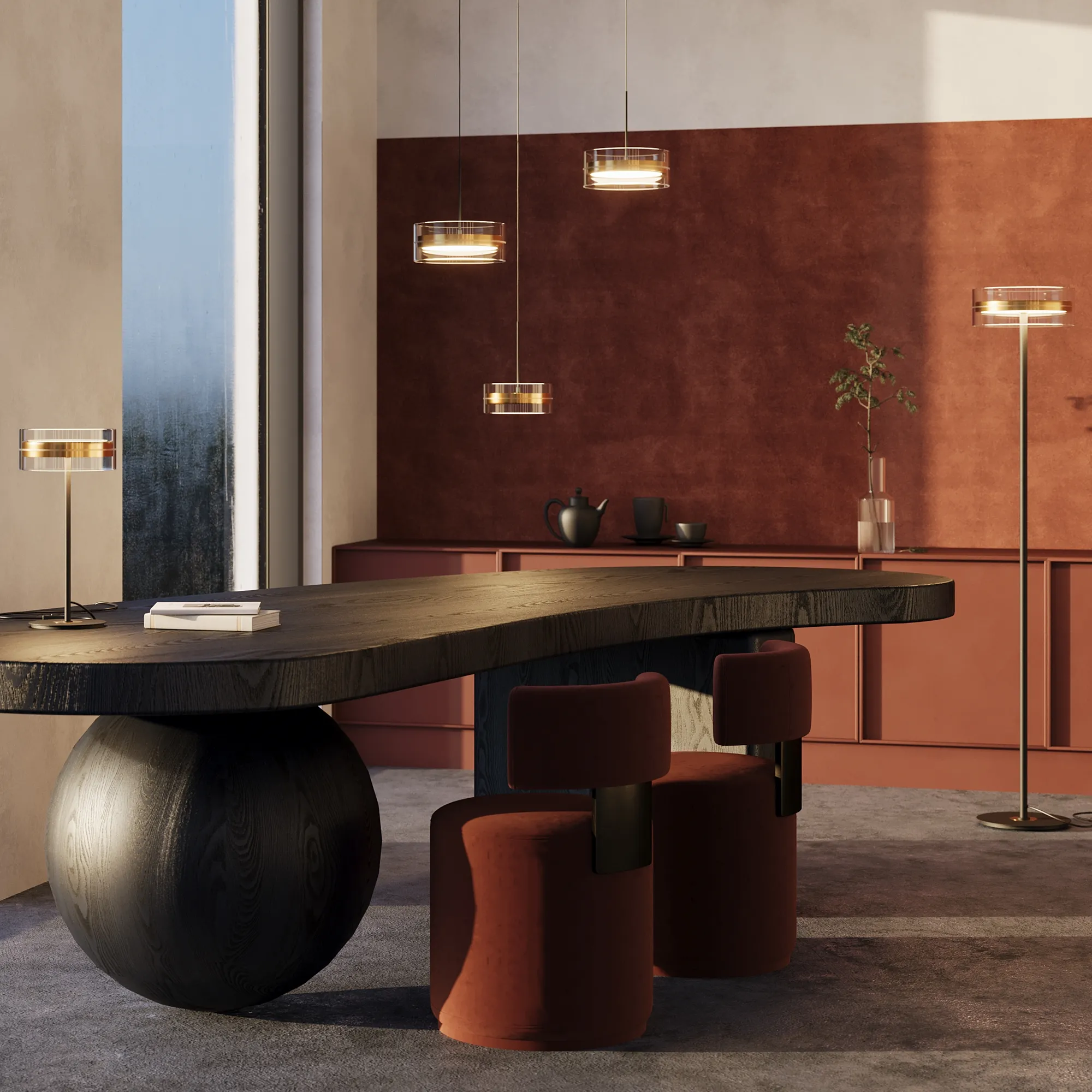 картинка Напольный светильник (торшер) Maytoni MOD348FL-L24BBS3K