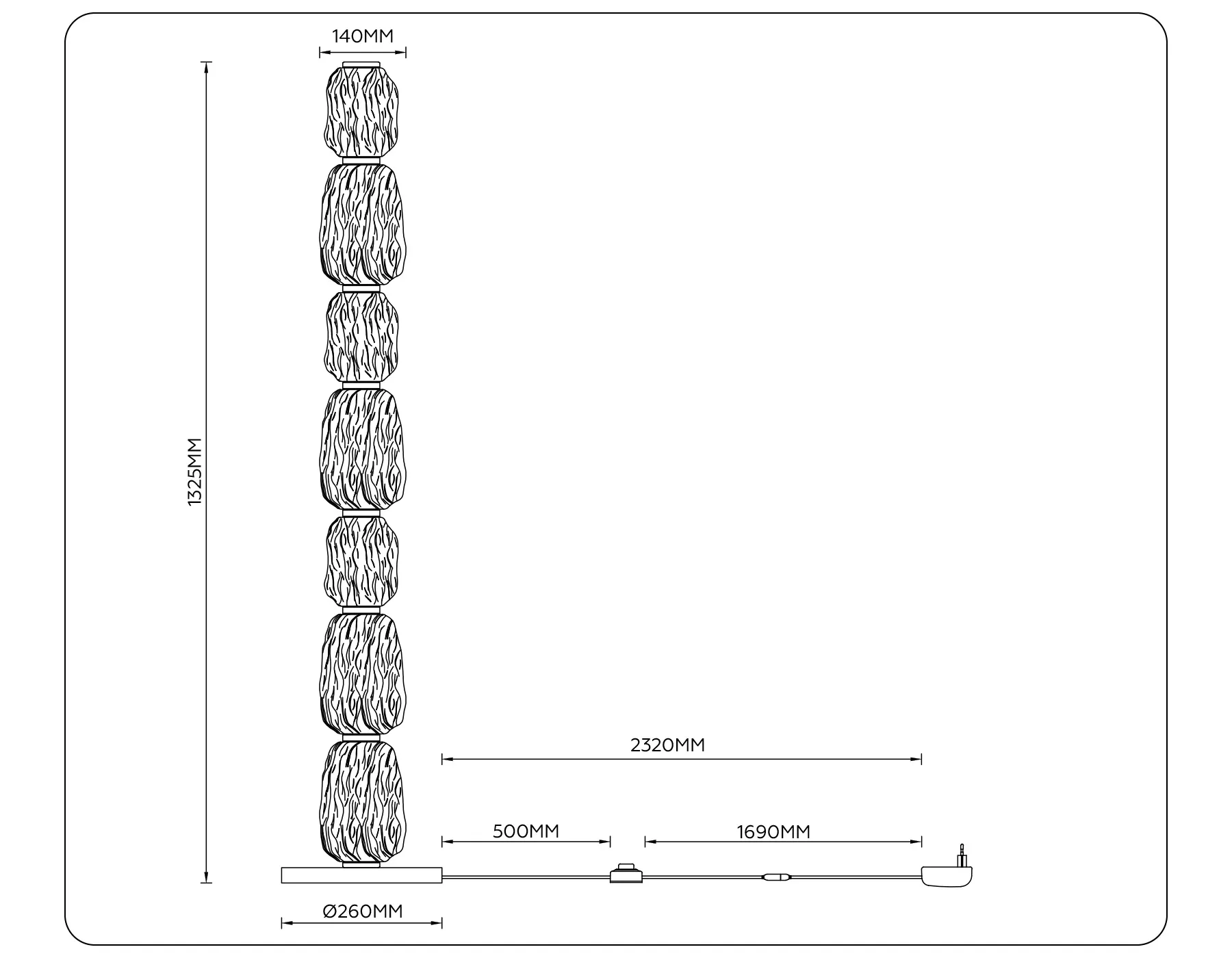 картинка Напольный светодиодный светильник