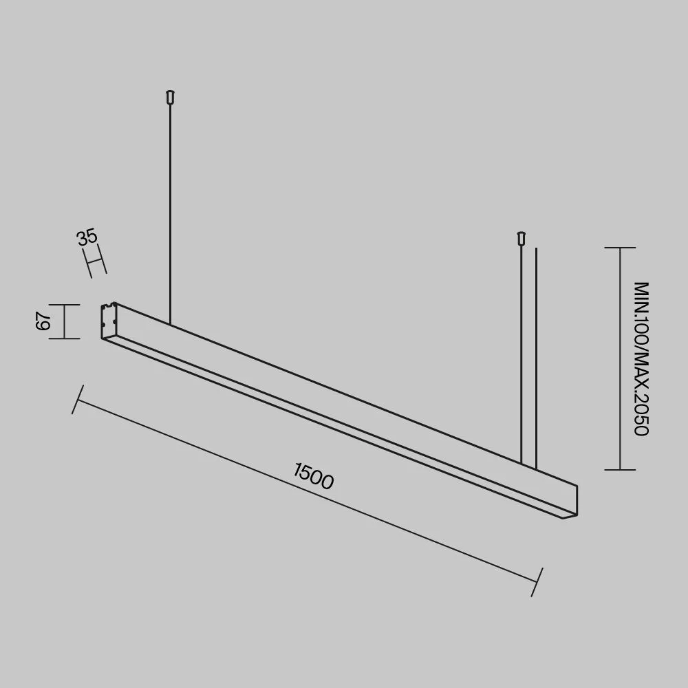 картинка Линейный светильник Technical LL312038