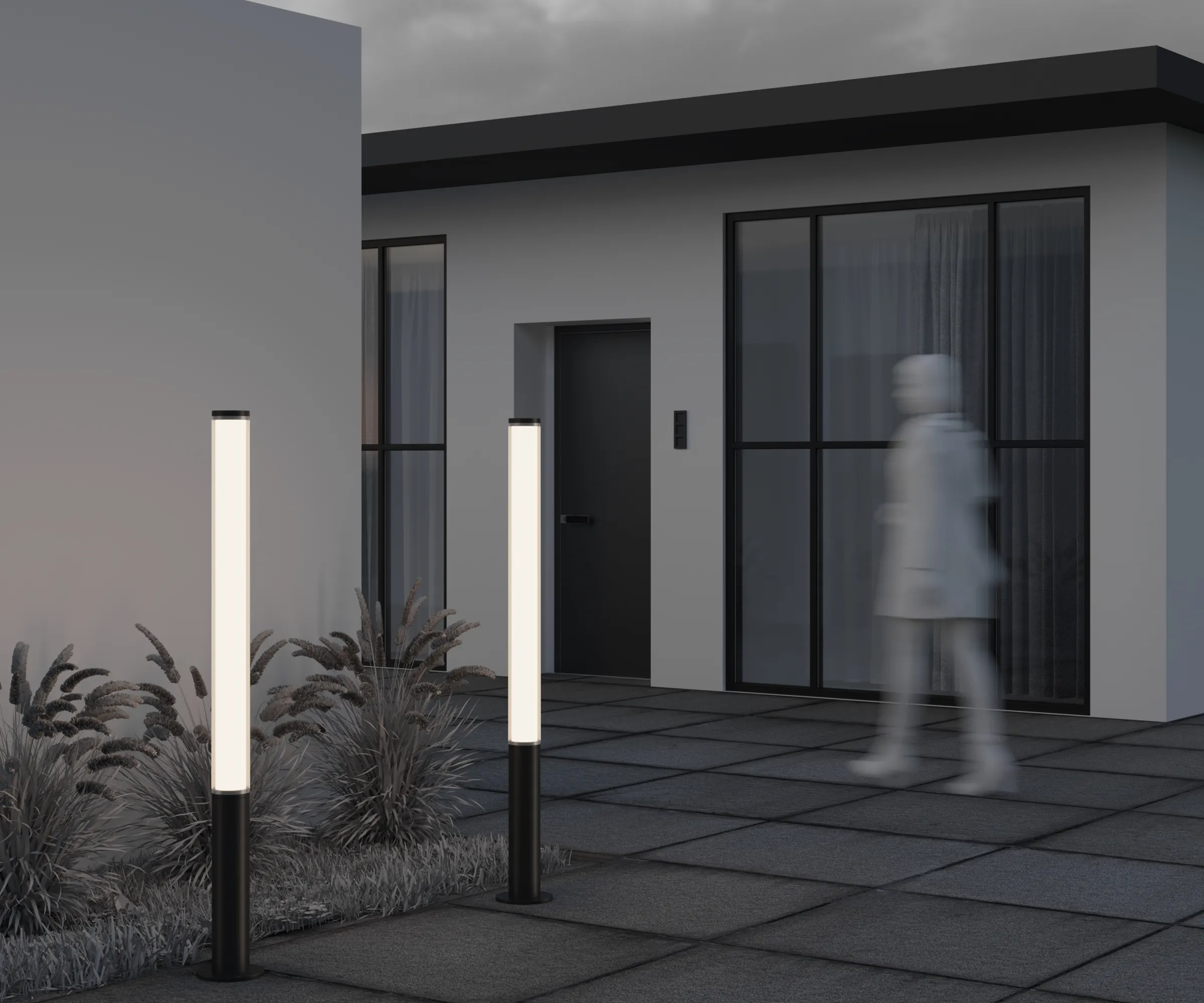 картинка Садово-парковый светильник Outdoor O041FL-L50B3K