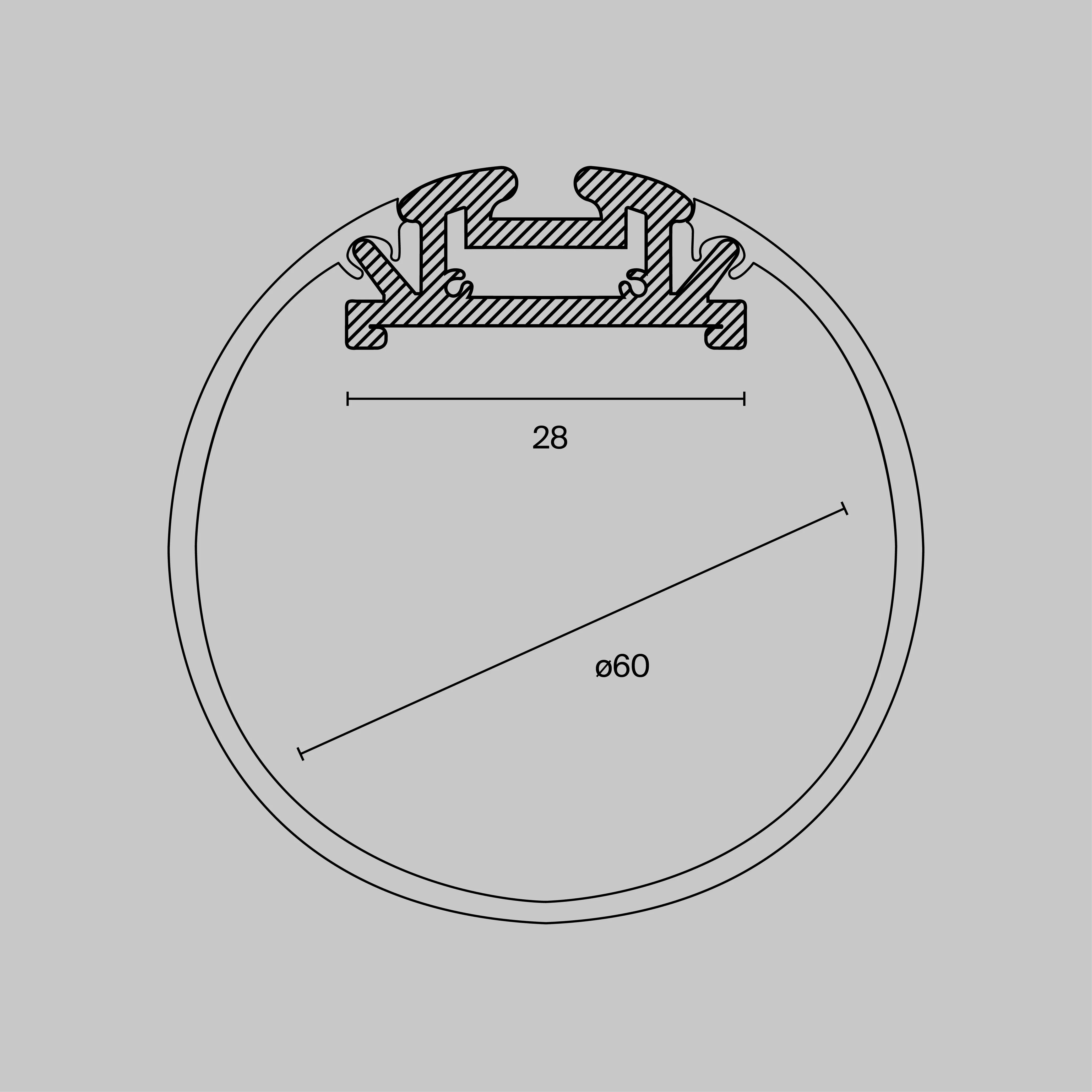 картинка Профиль Led Strip ALM-D60-S-2M