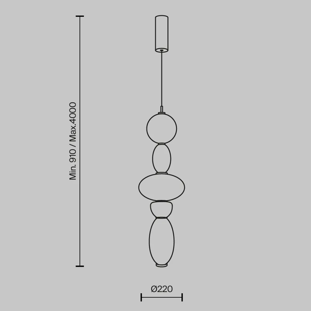 картинка Подвесной светильник Maytoni MOD297PL-L24BS3K1