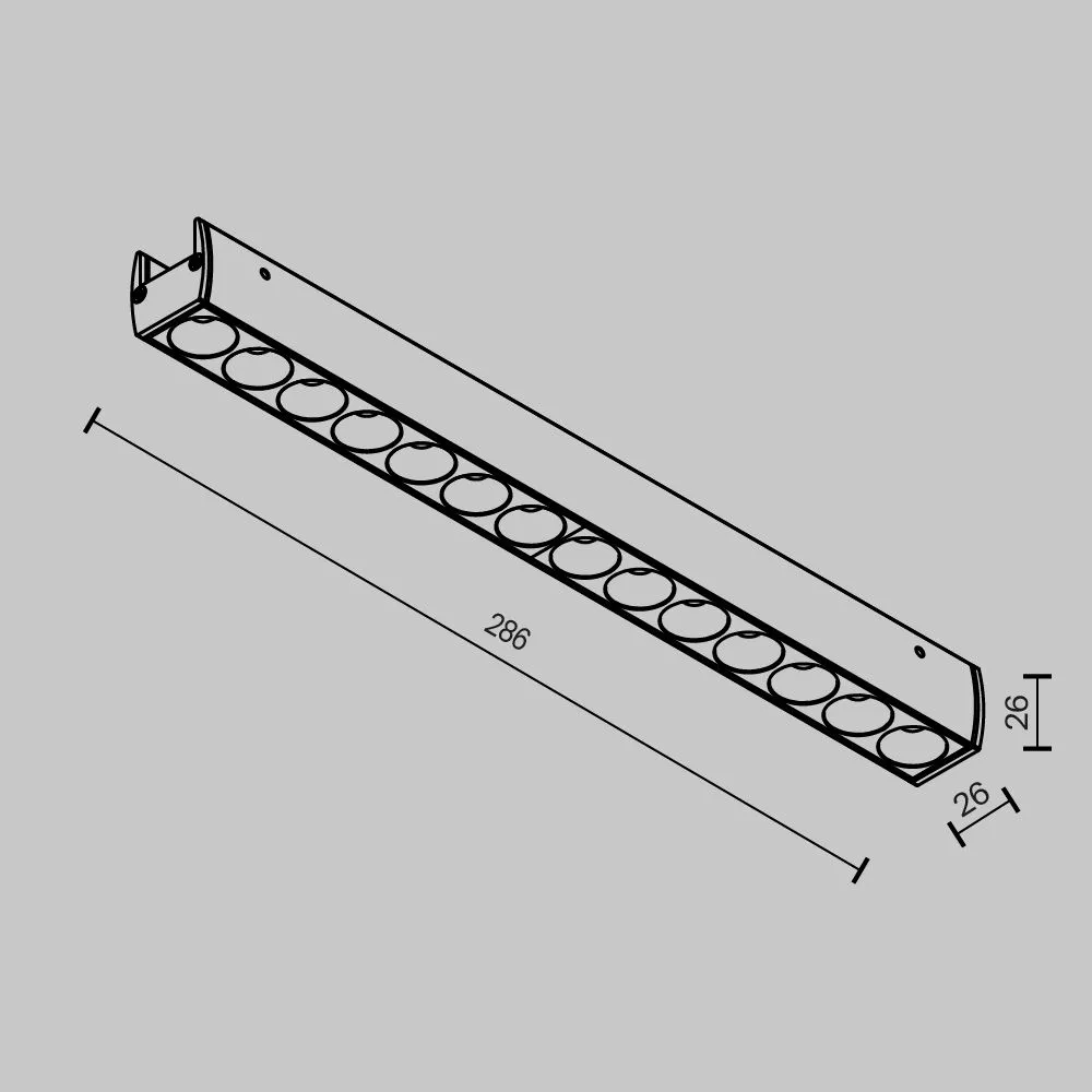 картинка Трековый светильник Technical TR162-1-12W3K-M-B