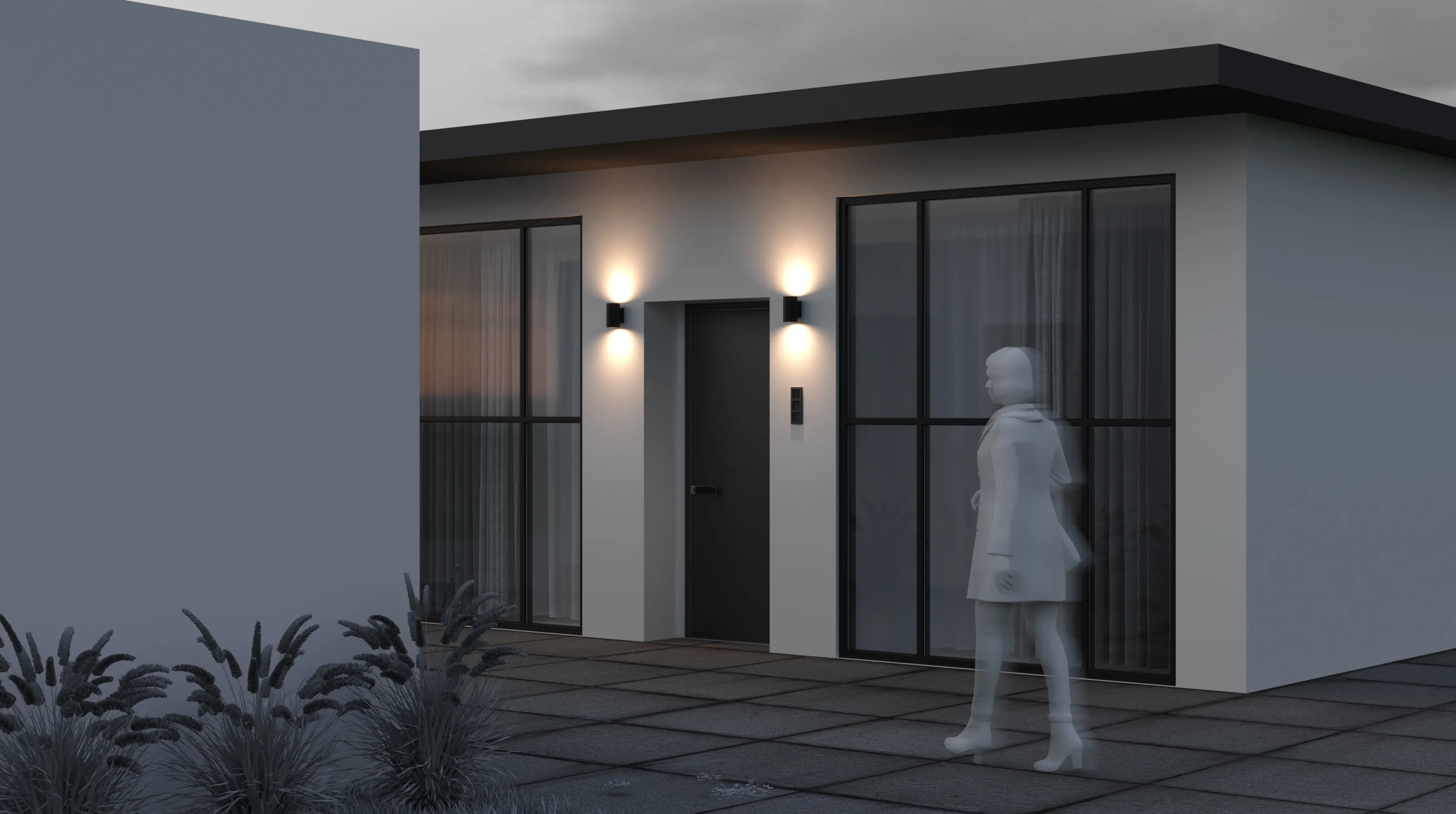 картинка Настенный светильник (бра) Outdoor O303WL-L10GF3K