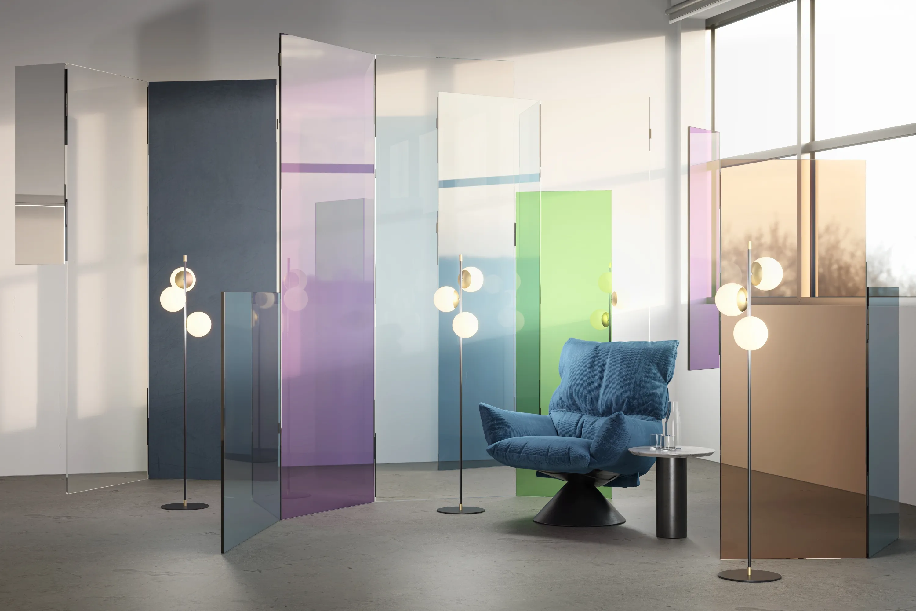 картинка Напольный светильник (торшер) Maytoni MOD048FL-03G