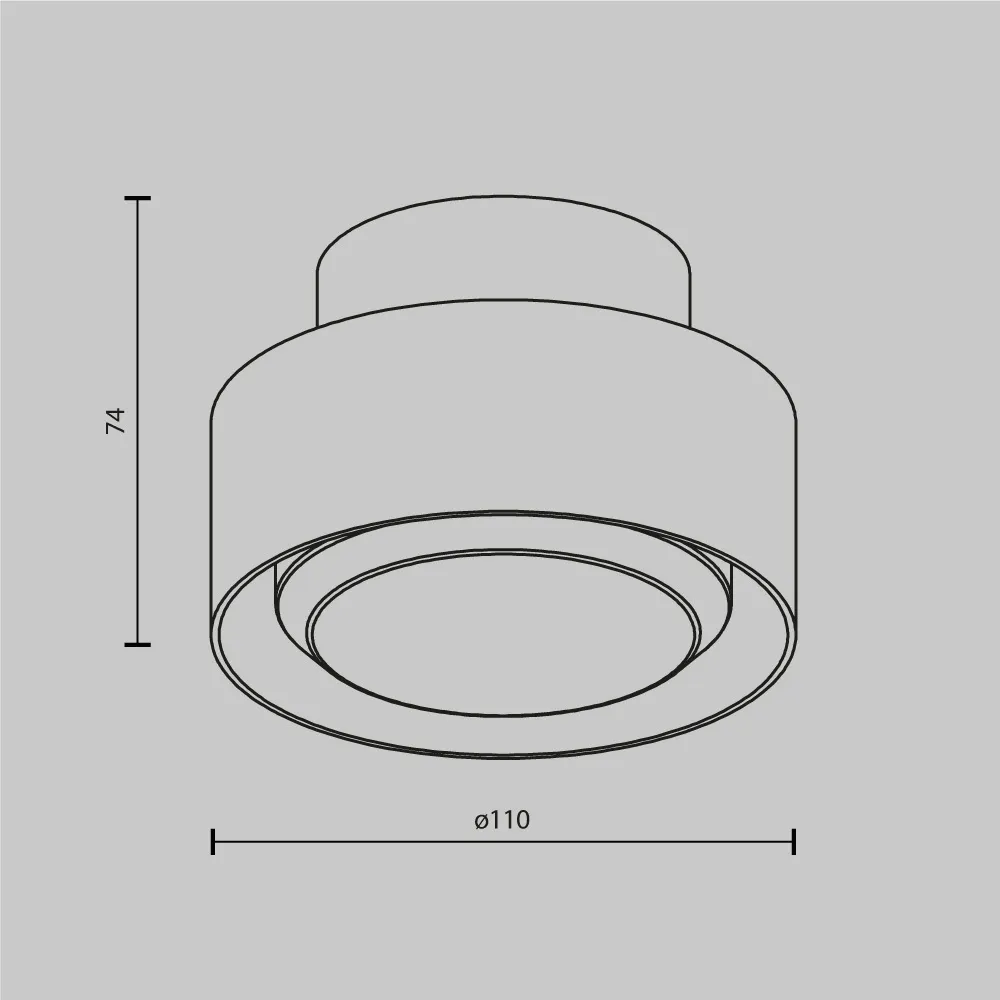 картинка Потолочный светильник Technical C092CL-GX53-W