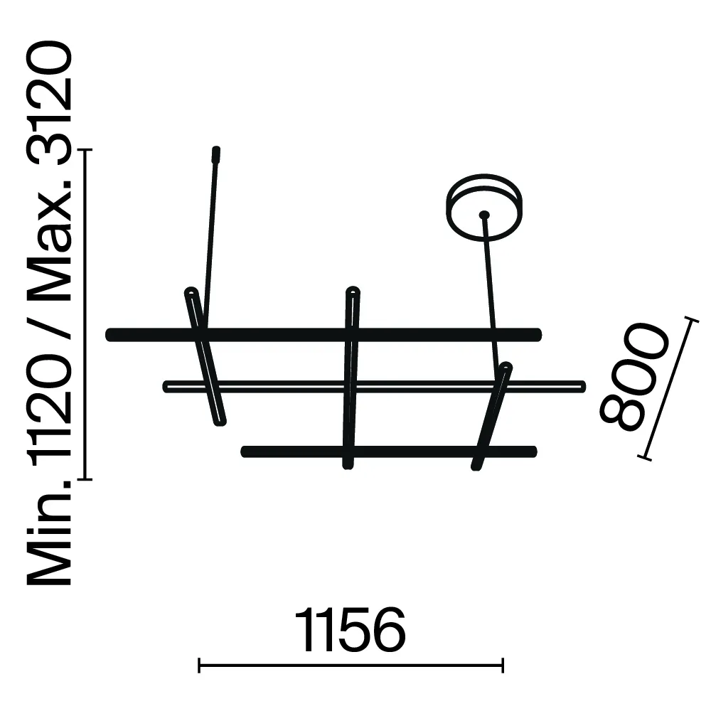 картинка Подвесной светильник Maytoni MOD278PL-L86G3K