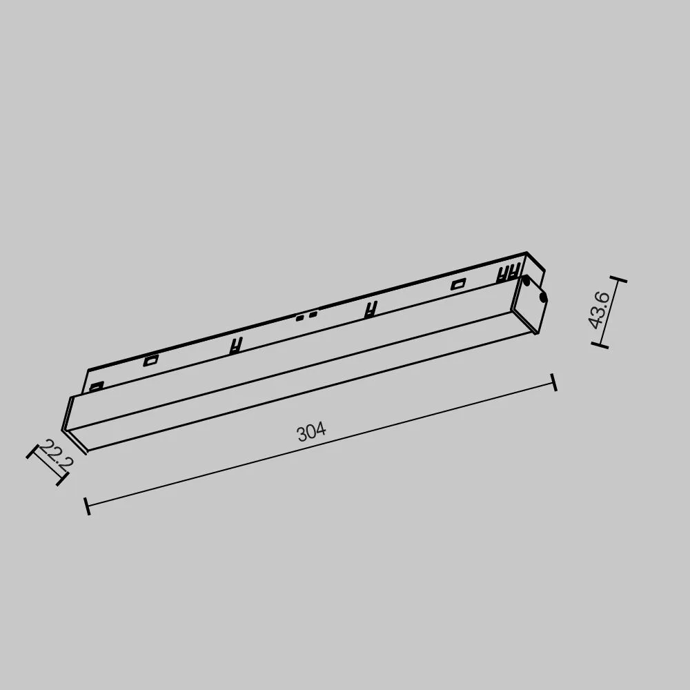 картинка Трековый светильник Technical TR030-2-12W2.7K-B