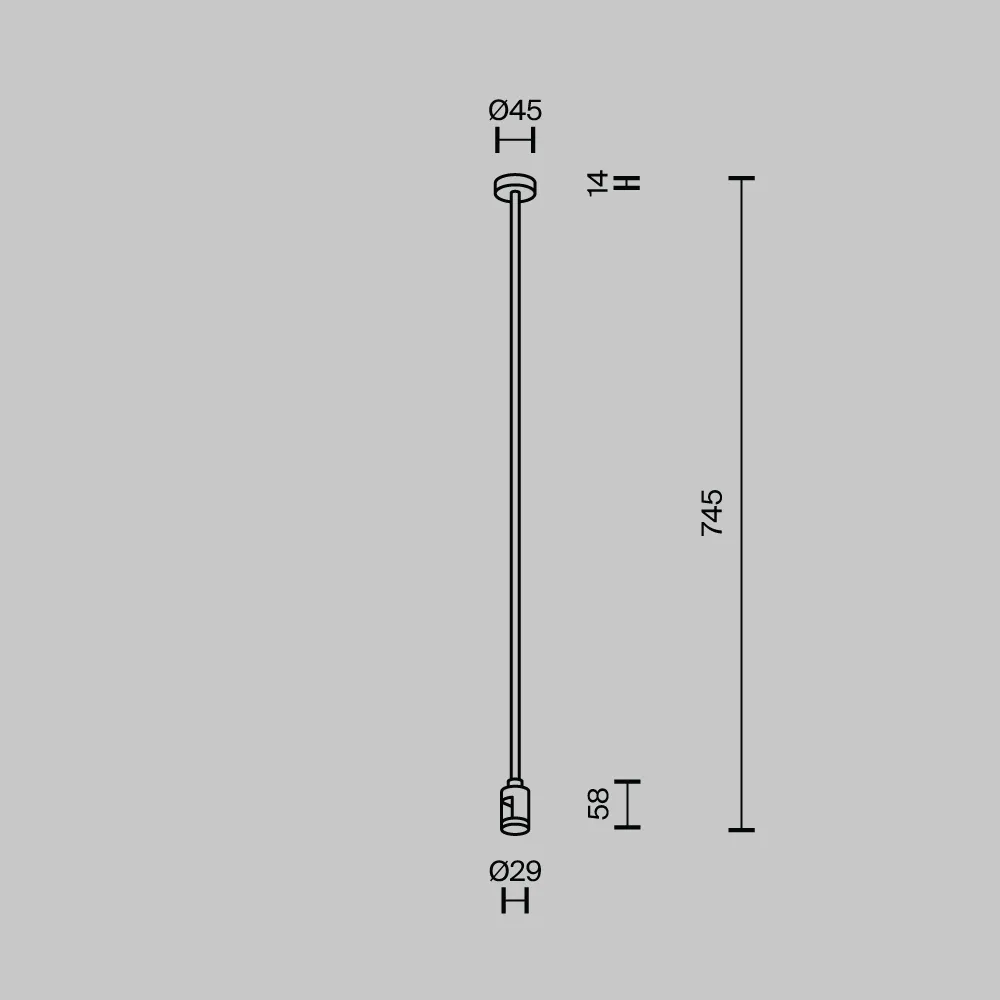 картинка Крепление потолочное TRA159С-S1-BS
