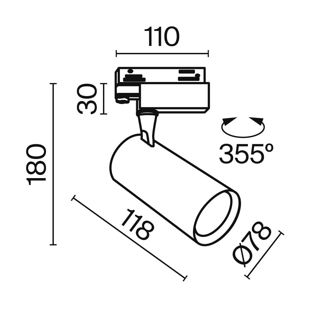 картинка Трековый светильник Technical TR029-3-10W3K-S-W