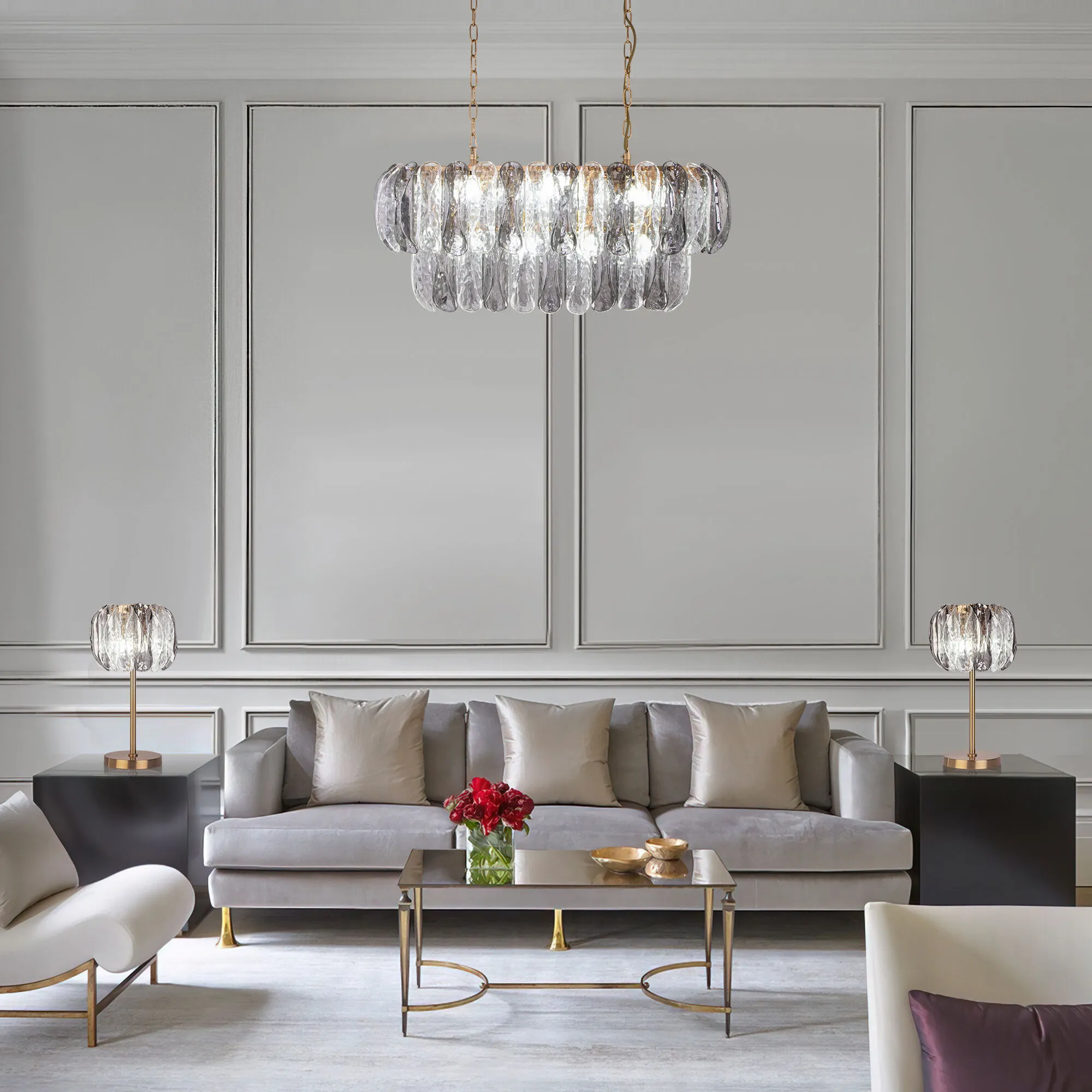 картинка Умный подвесной светильник с хрусталем 365/10