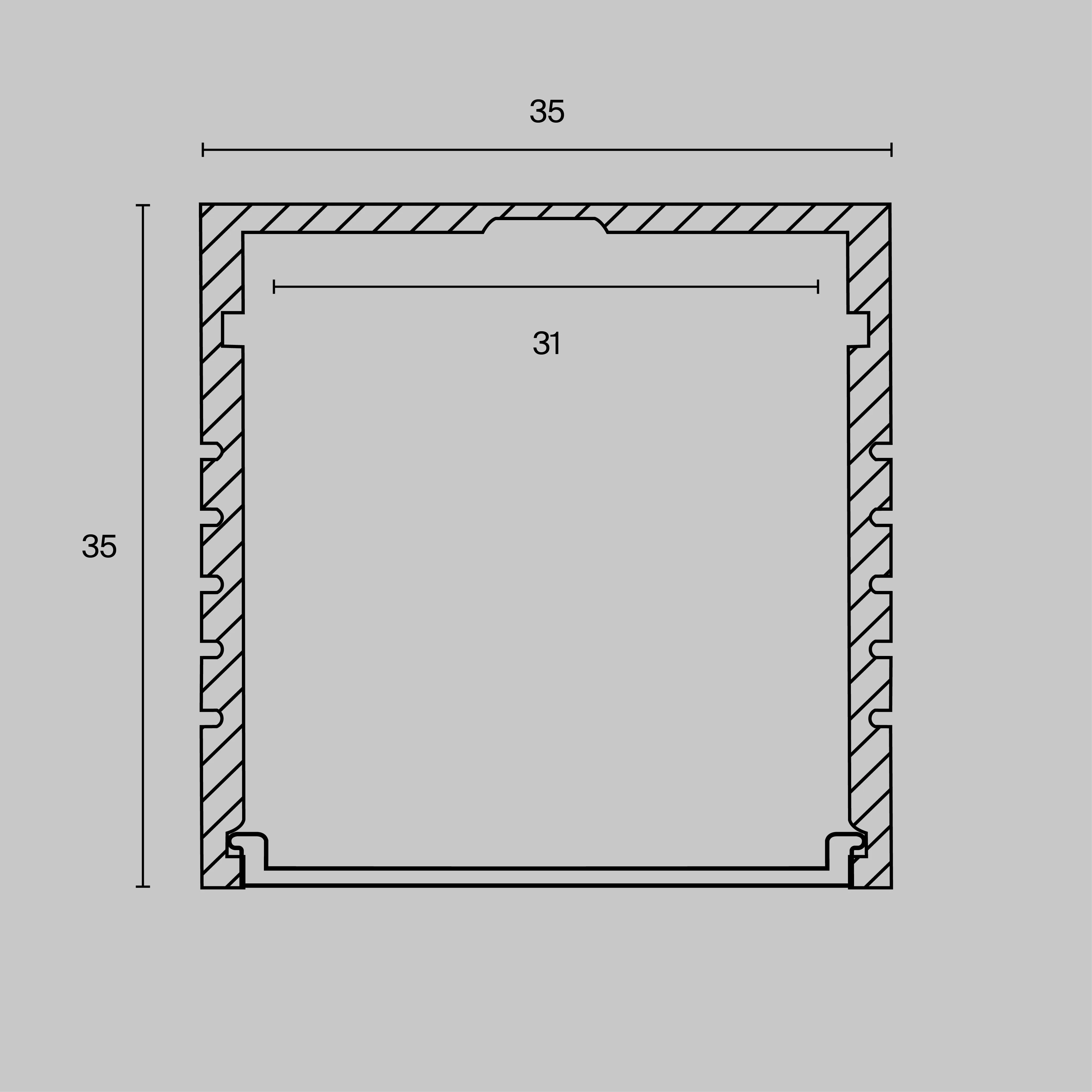 картинка Профиль Led Strip ALM-3535A-S-2M