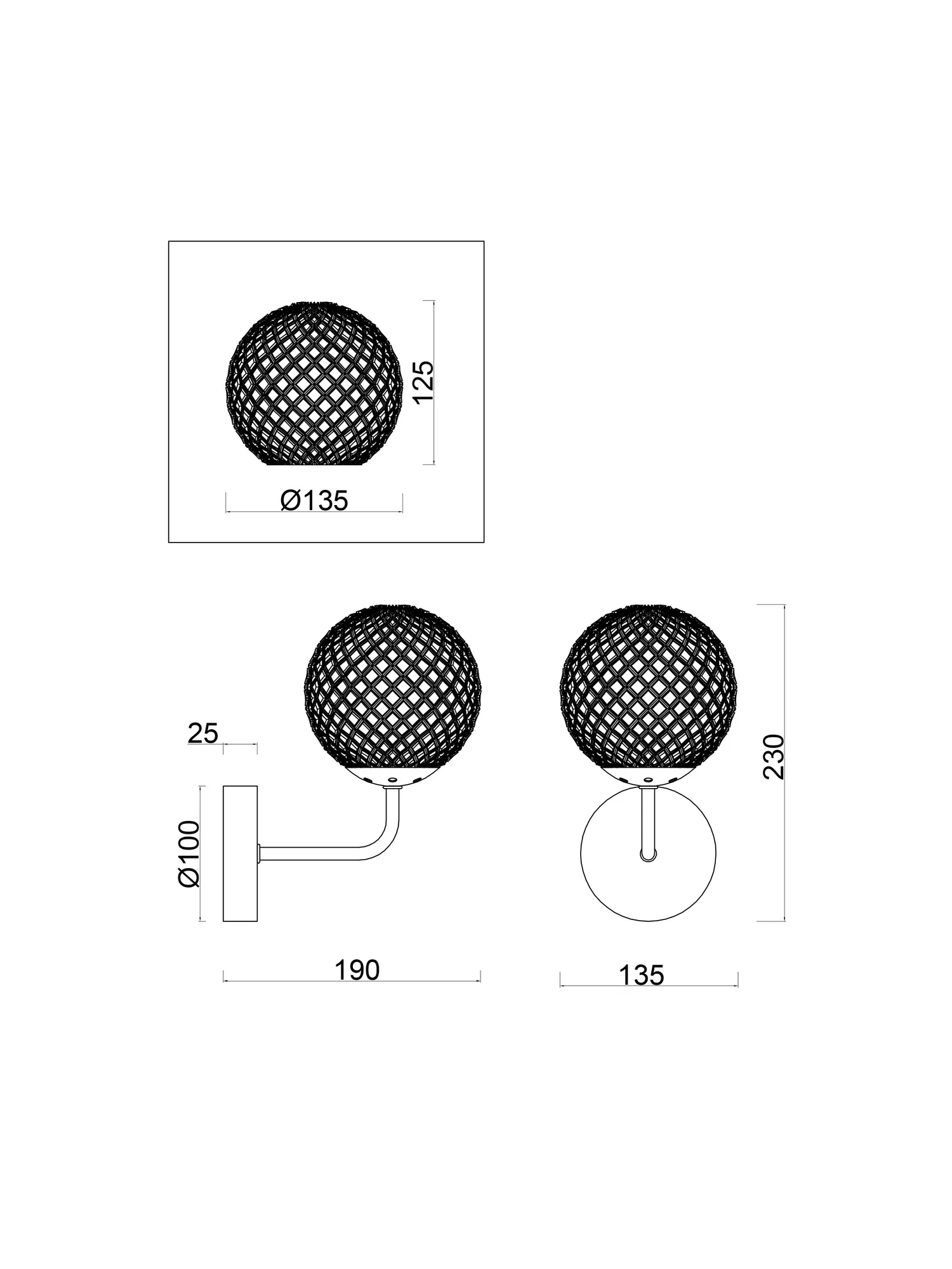 картинка Настенный светильник (бра) Freya FR8016WL-01BBS