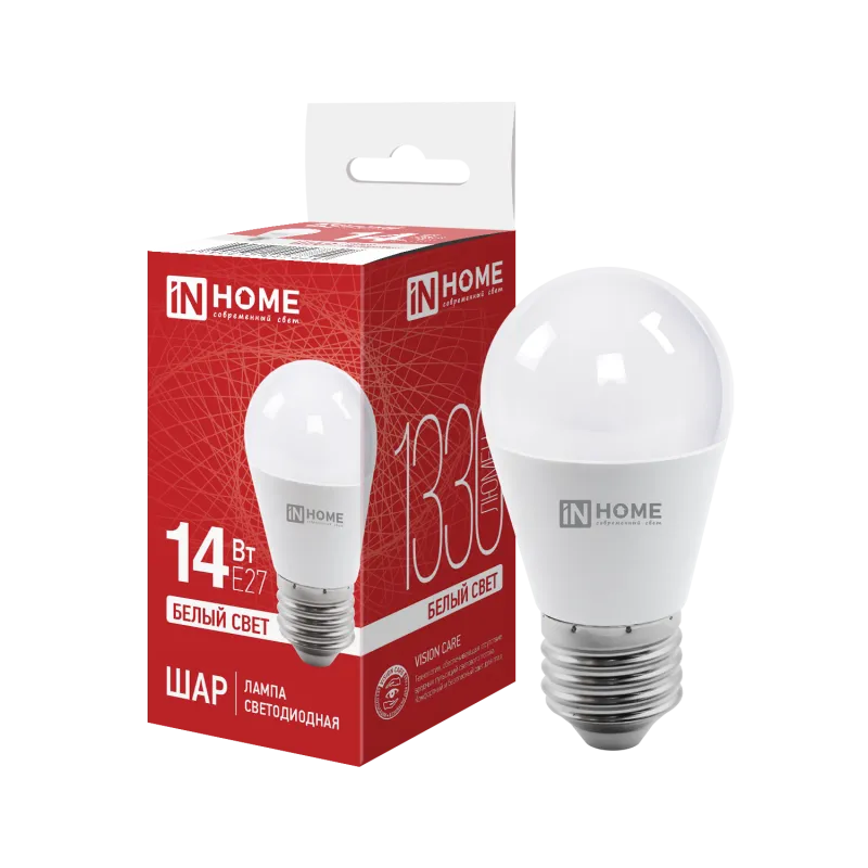 картинка Лампа светодиодная LED-ШАР-VC 14Вт 230В E27 4000K 1330Лм IN HOME
