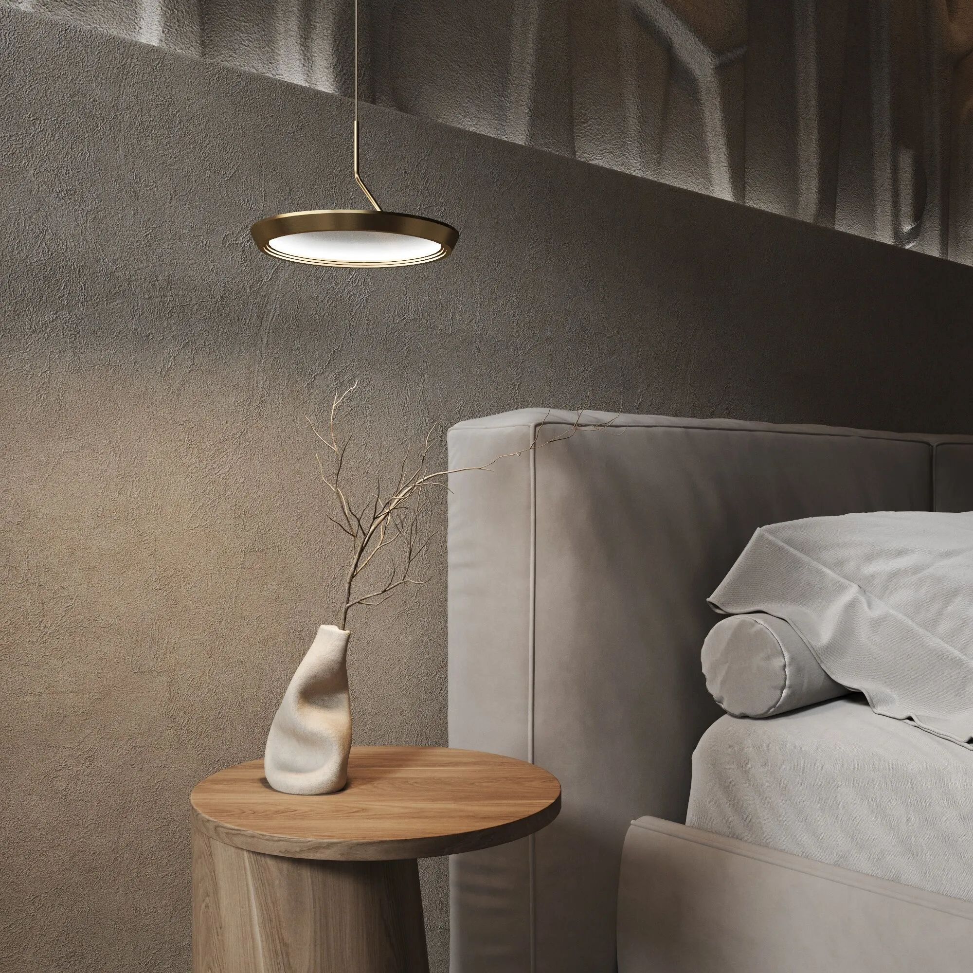 картинка Подвесной светодиодный светильник 90034/1 золото