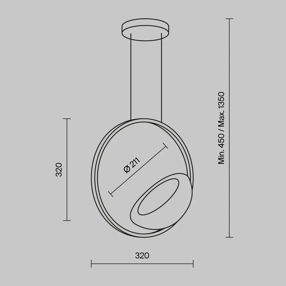 картинка Подвесной светильник Maytoni MOD327PL-L5BS3K