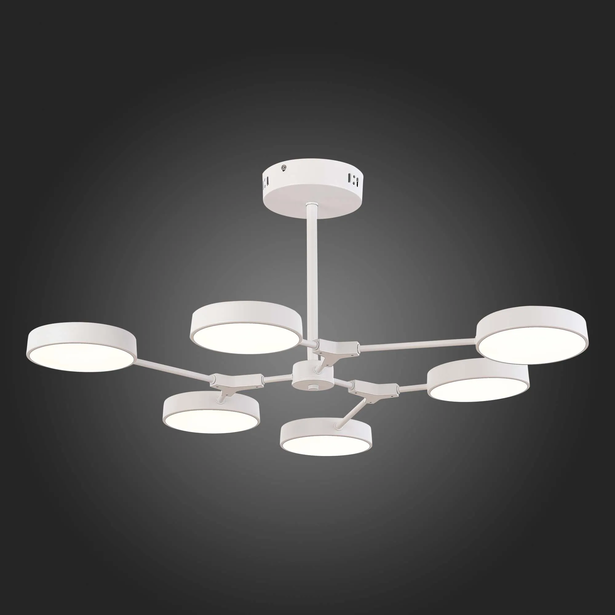 картинка SLE6003-502-06 Светильник потолочный Белый/Белый LED 6*10W