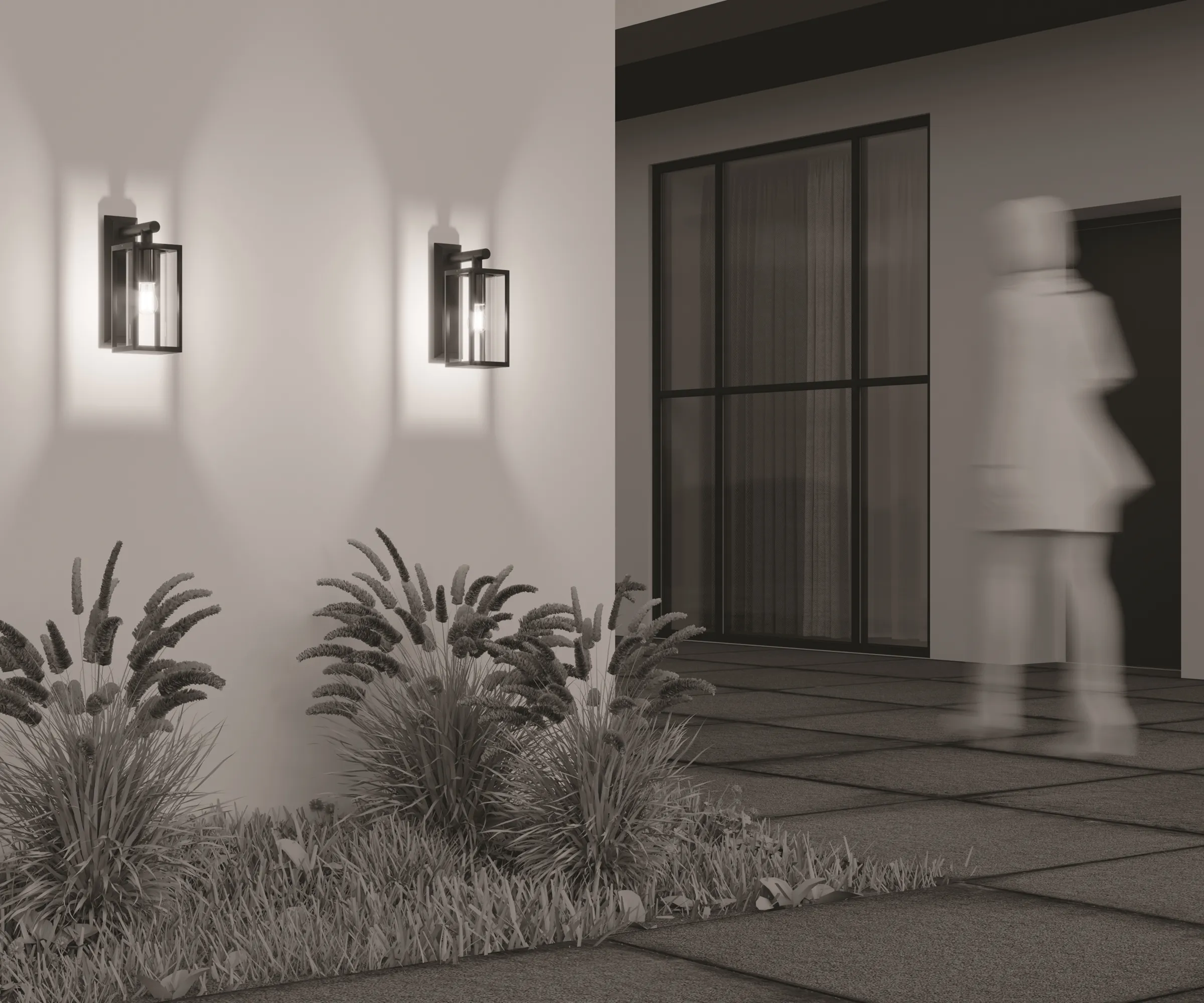 картинка Настенный светильник (бра) Outdoor O452WL-01GF1