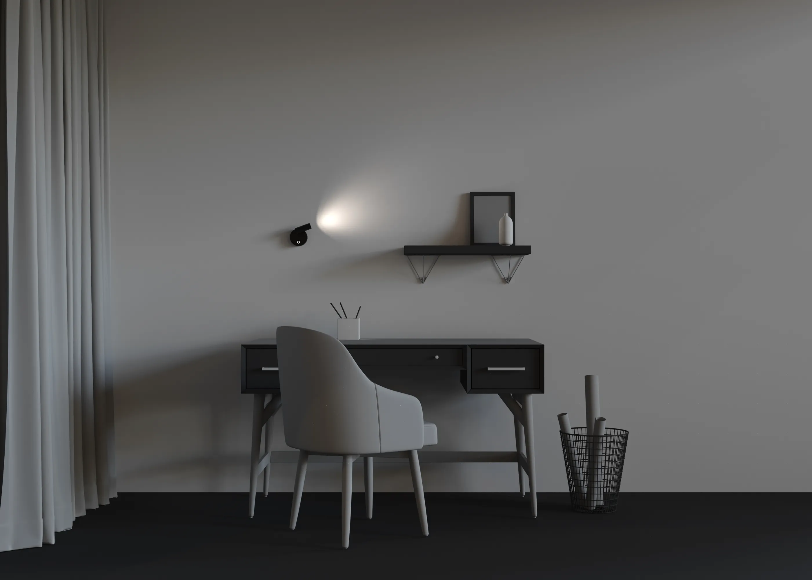 картинка Настенный светильник (бра) Technical C079WL-L3B3K