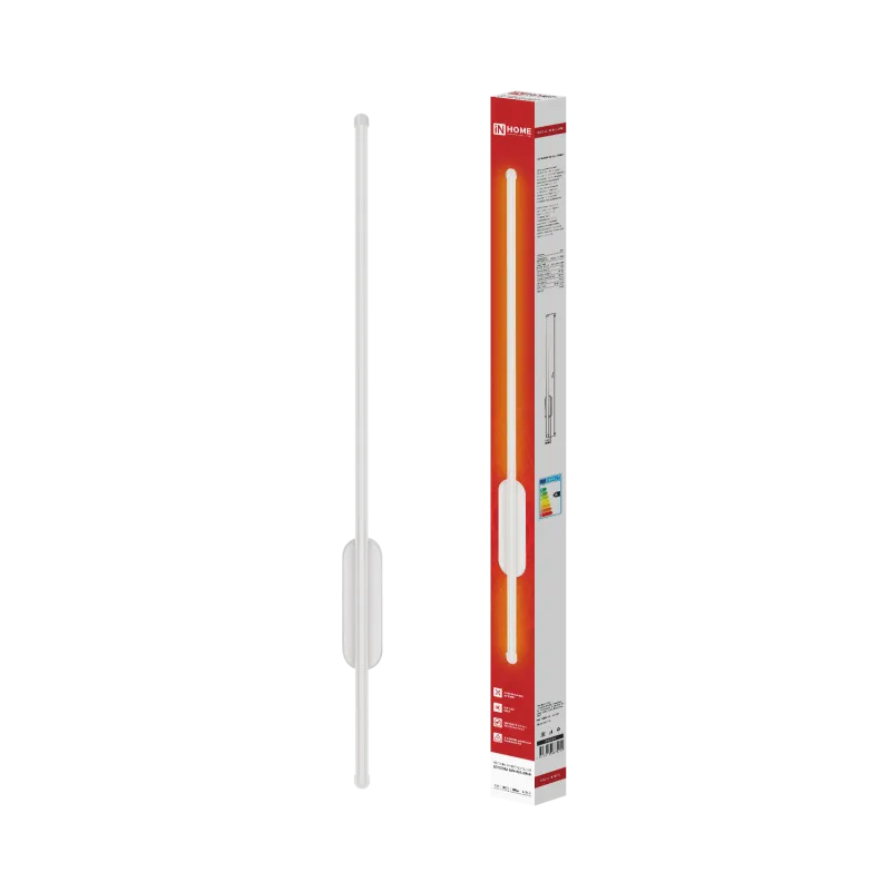 картинка Светильник светодиодный ESTETIKA LUV-80B-30WH 15Вт 230В 3000K 1050Лм 800х50x25 белый IN HOME