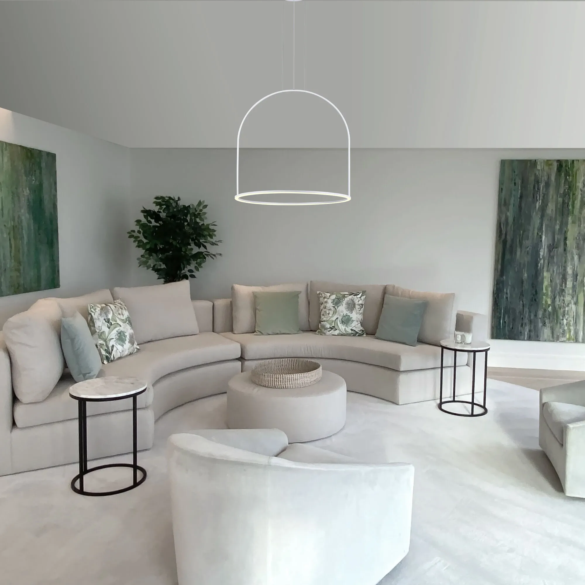 картинка Подвесной светильник 90323/1 белый