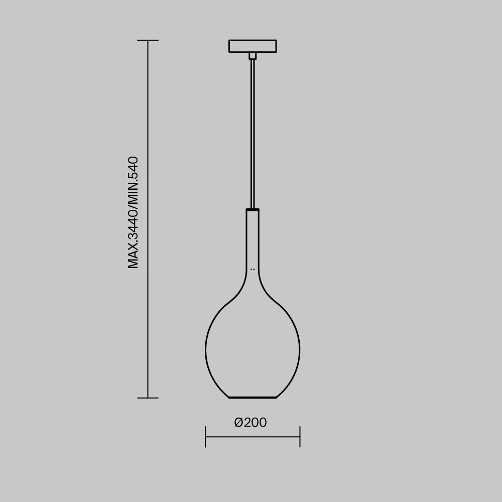 картинка Подвесной светильник Maytoni MOD271PL-01B3